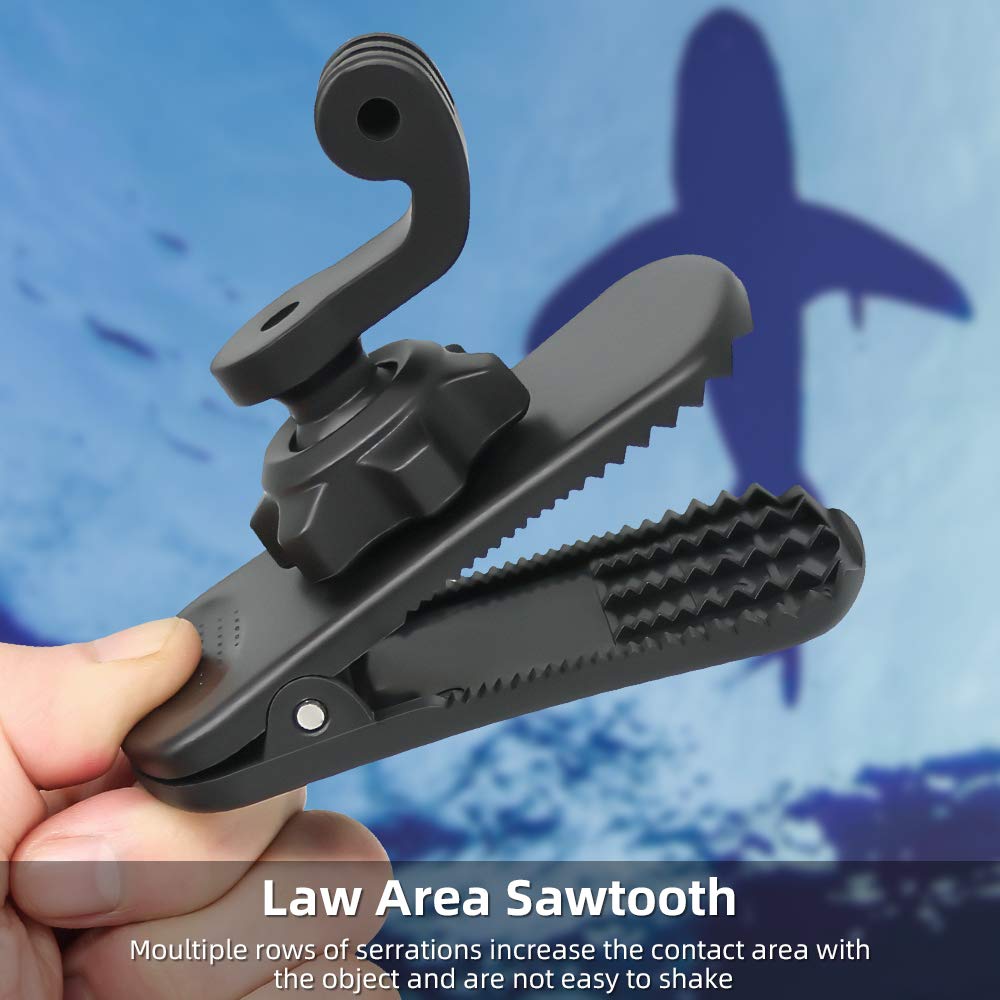 Surewo 360� Rotation Backpack Strap Mount Quick Clip Mount With Expand Frame Compatible With Dji Osmo Pocket,Osmo Pocet 2