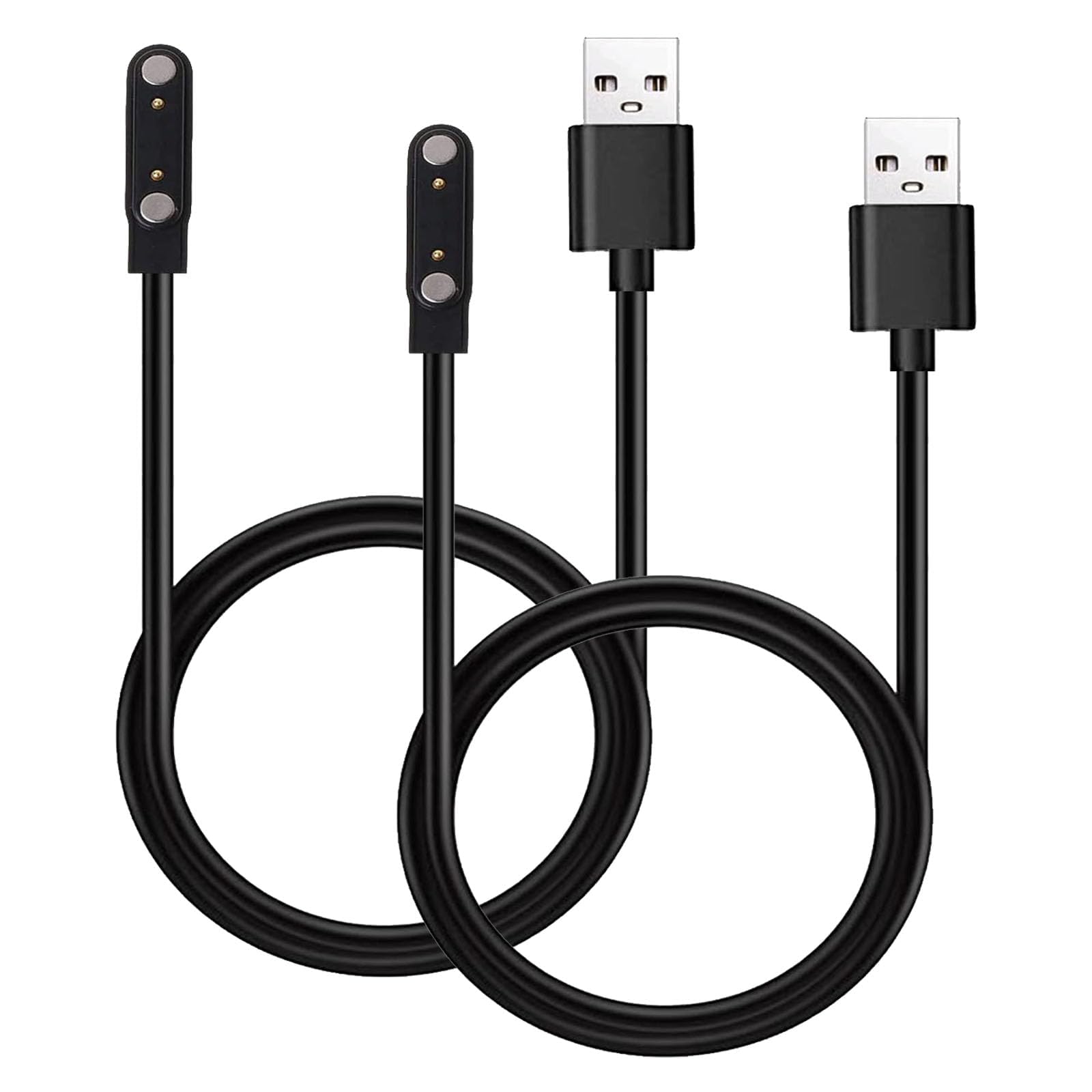 Xininyia 2-Pack Magnetic Charger Cable For K22, K57 Pro,K55 Military Smart Watch Charger Usb Charging Cord(Charging Port Spacing