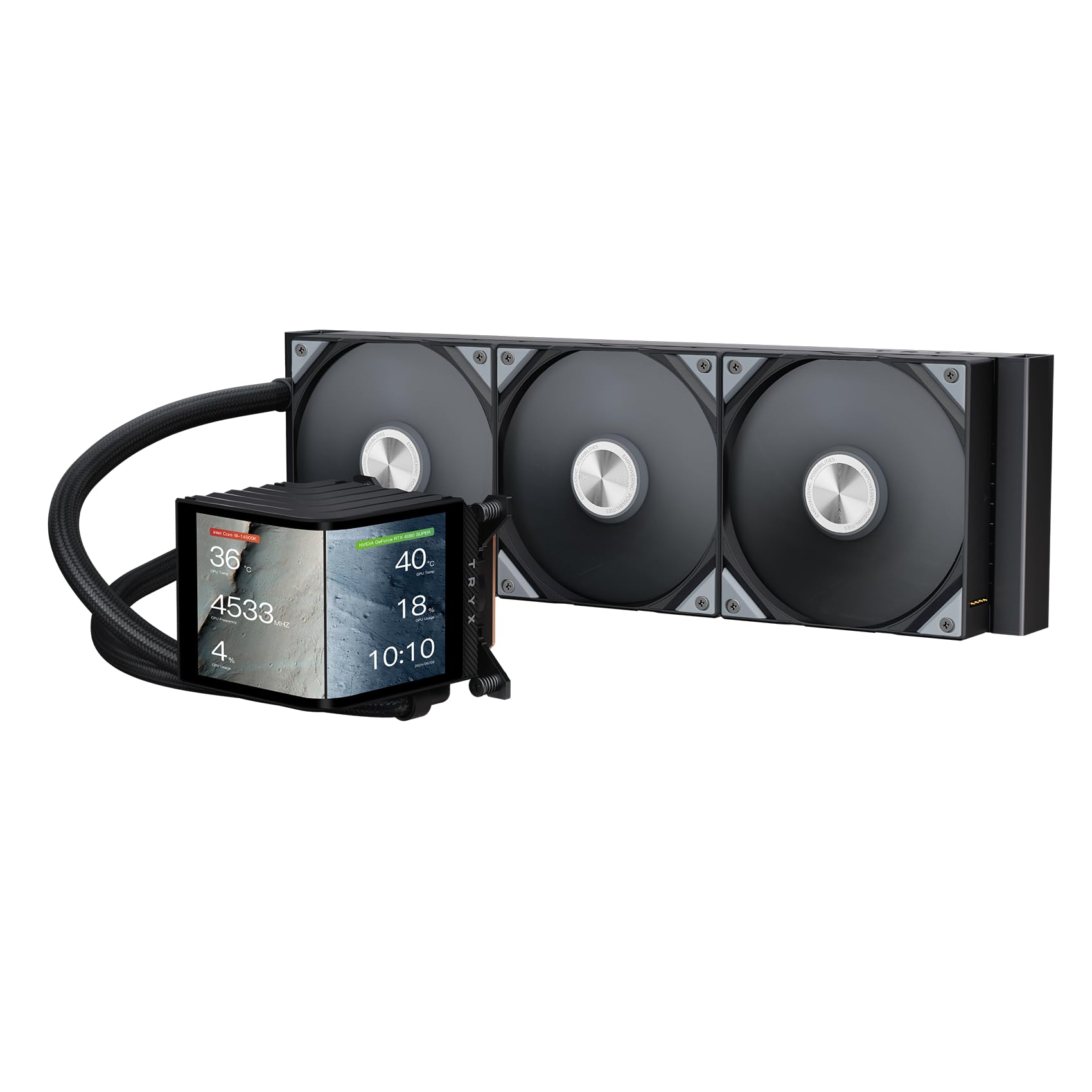 TRYX Fan LP360NDS3MG1K PANORAMA 360 AIO Liquid Cooler Black Retail