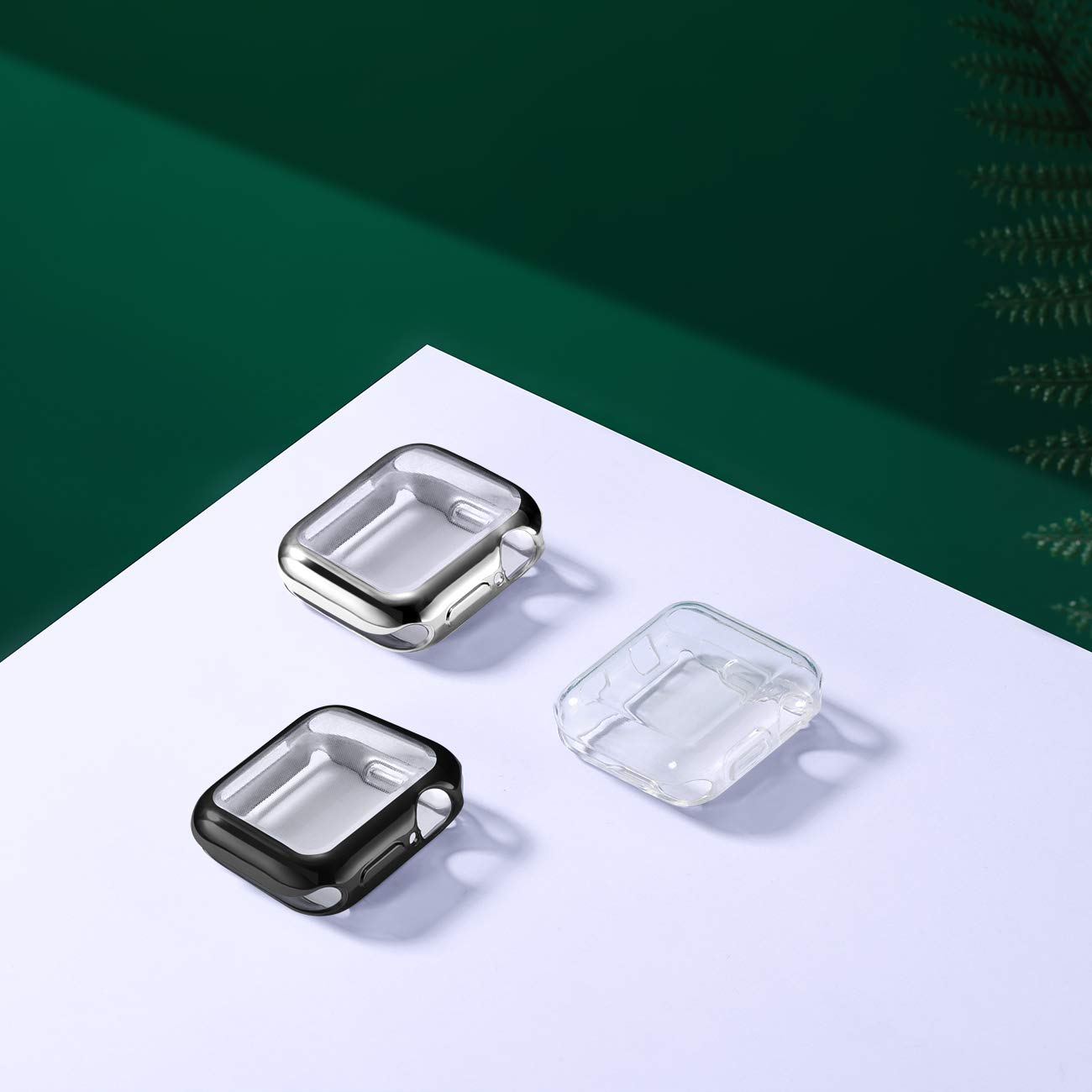 Geak 3 Pack Compatible With Apple Watch Case 42Mm,Soft Hd High Sensitivity Screen Protector Case With Tpu All Around Anti Fall B