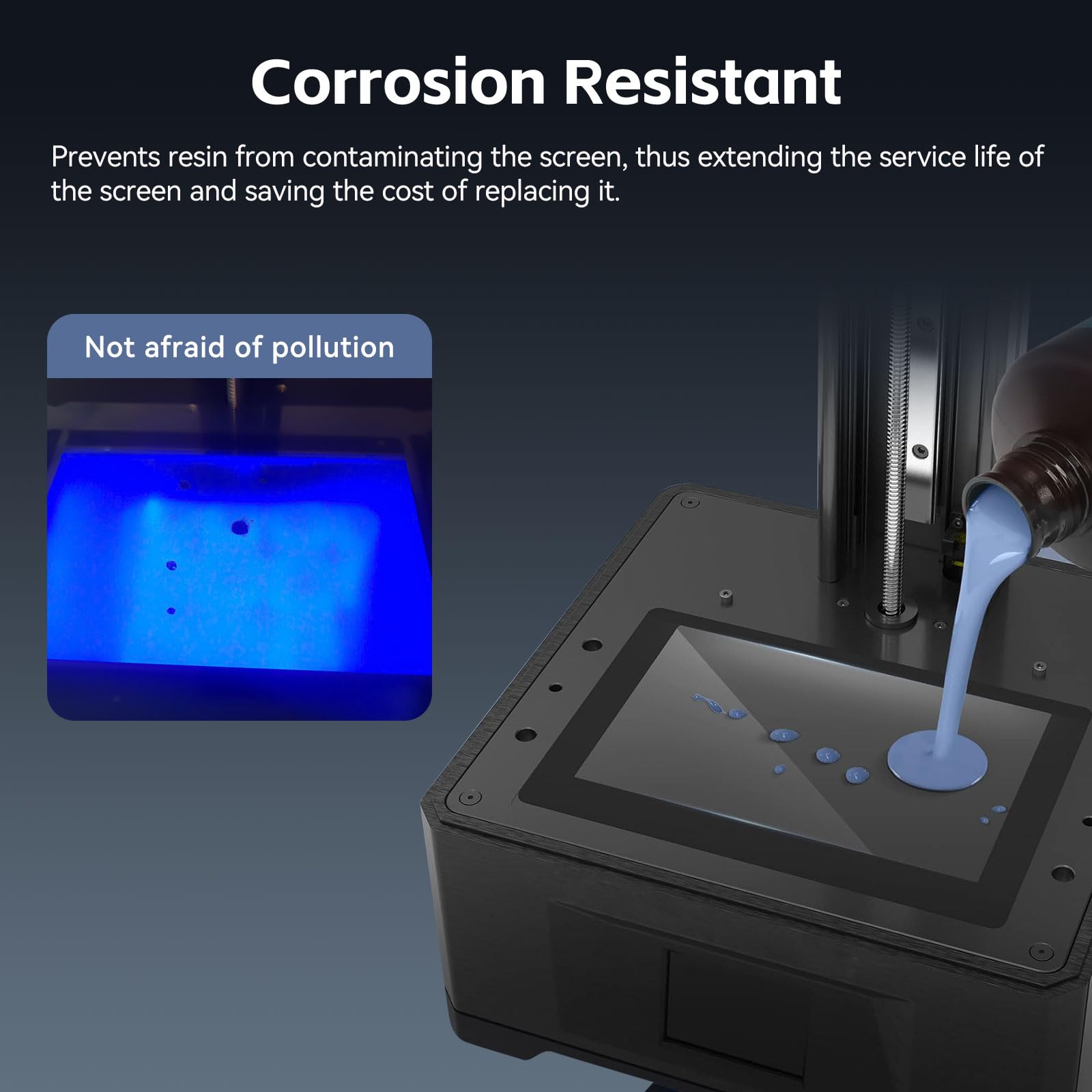 Anycubic Photon Mono 7/Pro 3D Printer Screen Protector,Original Protective Film 5Pcs Compatible With Uv Resin 3D Printers Thickn