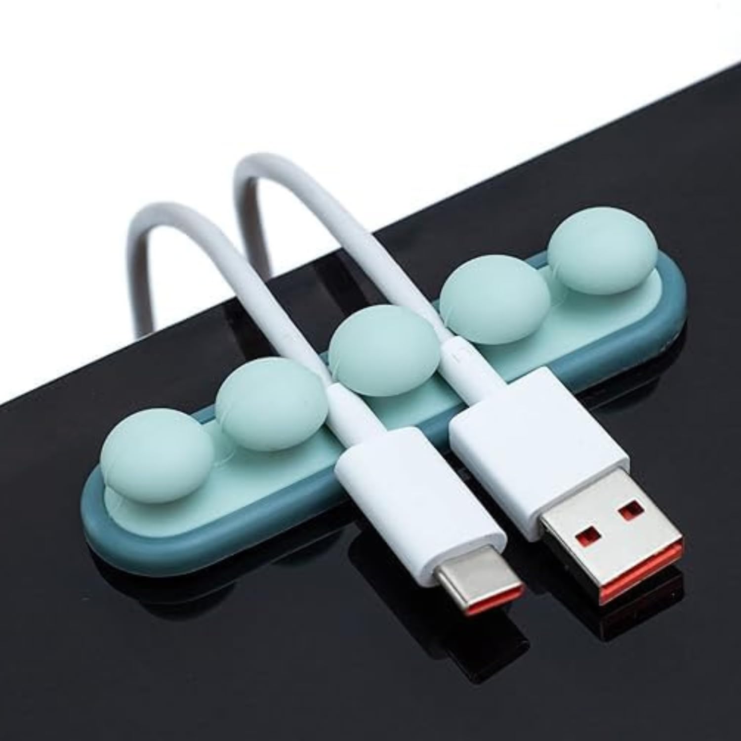 Homeara Silicone Cable Clips Cord Management Organizer With SelfAdhesive Hooks Ideal For Power Cords, Charging Cables, Mouse Ca