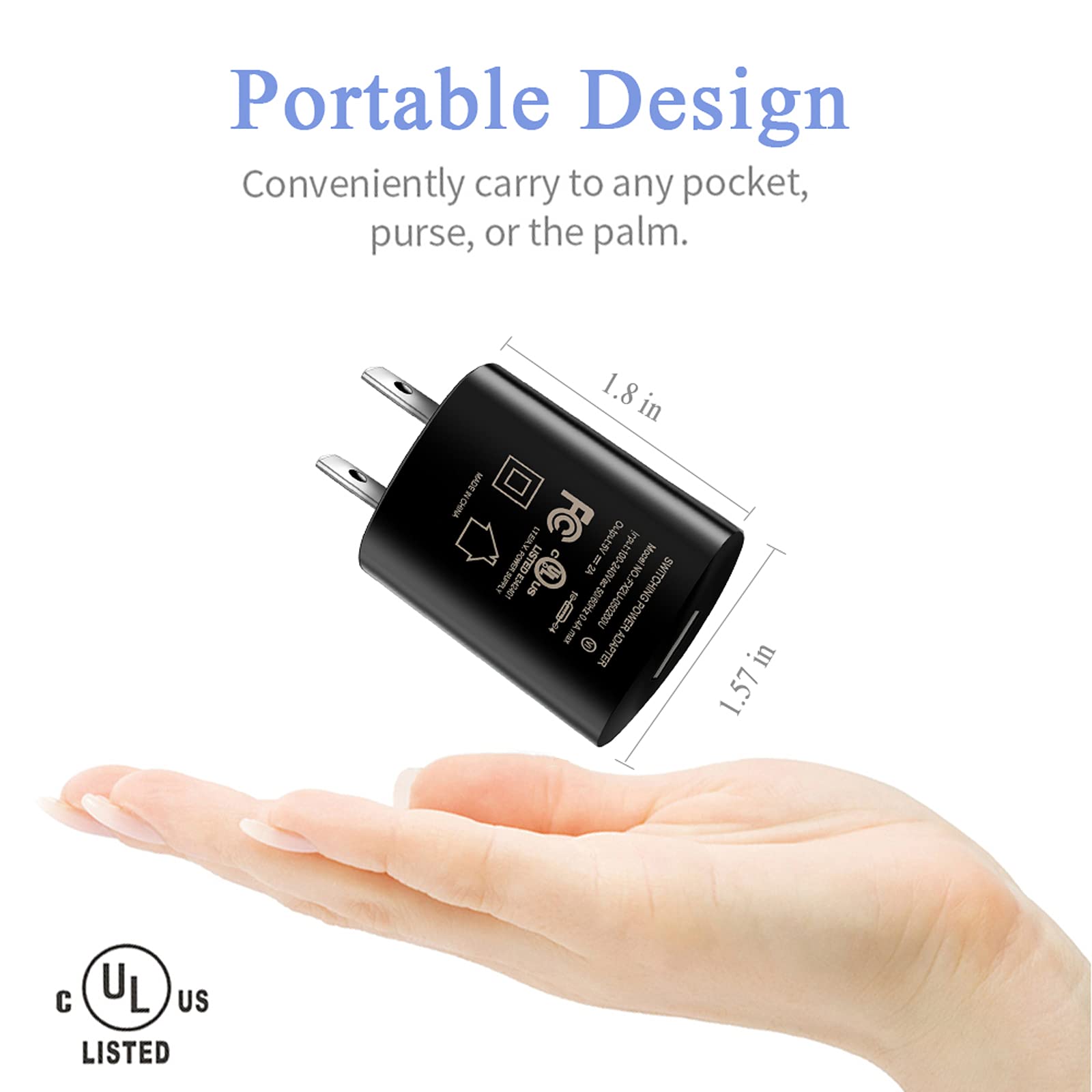 Micro Usb 5V2A Charger 10Ft Cable For Samsung Galaxy Tab A 10.1   (2016) Sm T580; Tab A 8.0'' Sm T290; Tab E 9.6''/8.0'' Sm T560