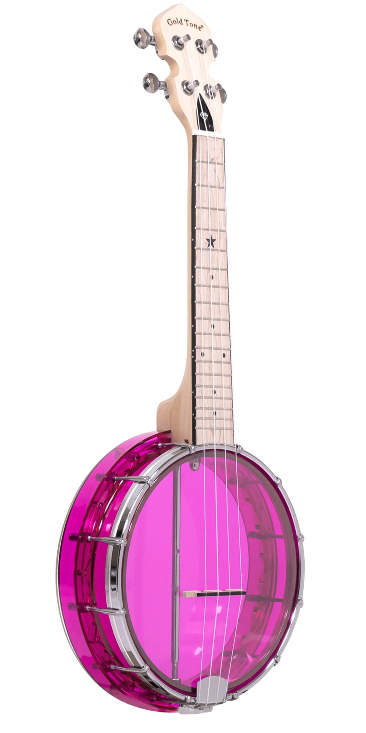 Gold Tone Little Gem Ukes, 4 String Ukulele, Right, Purple (Lg A)
