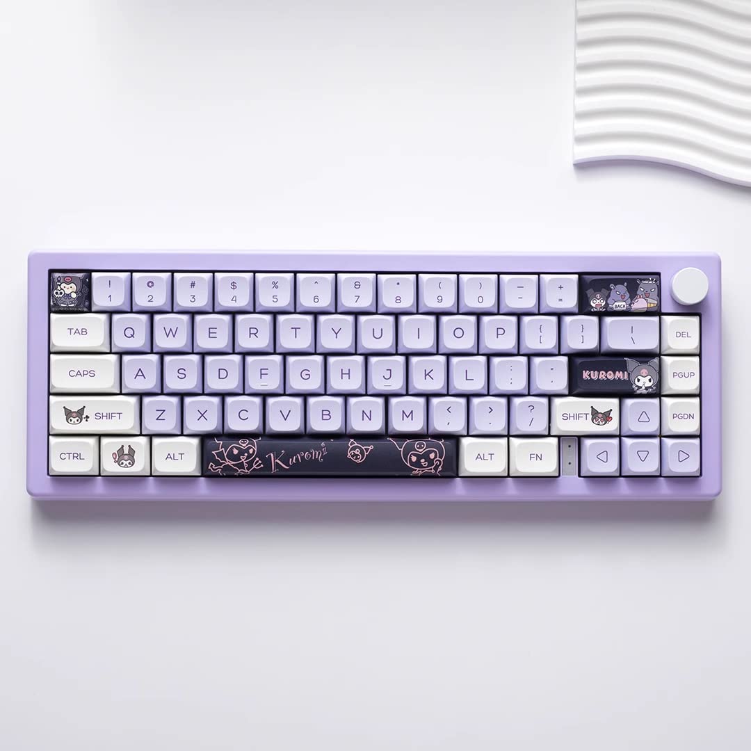 Ilycheegami Pbt Dye Sub Keycap Cute Cartoon Xda Keycaps Purple Keycaps Set Girl Custom Keyboard For Gateron Kailh Cherry Mx Swit