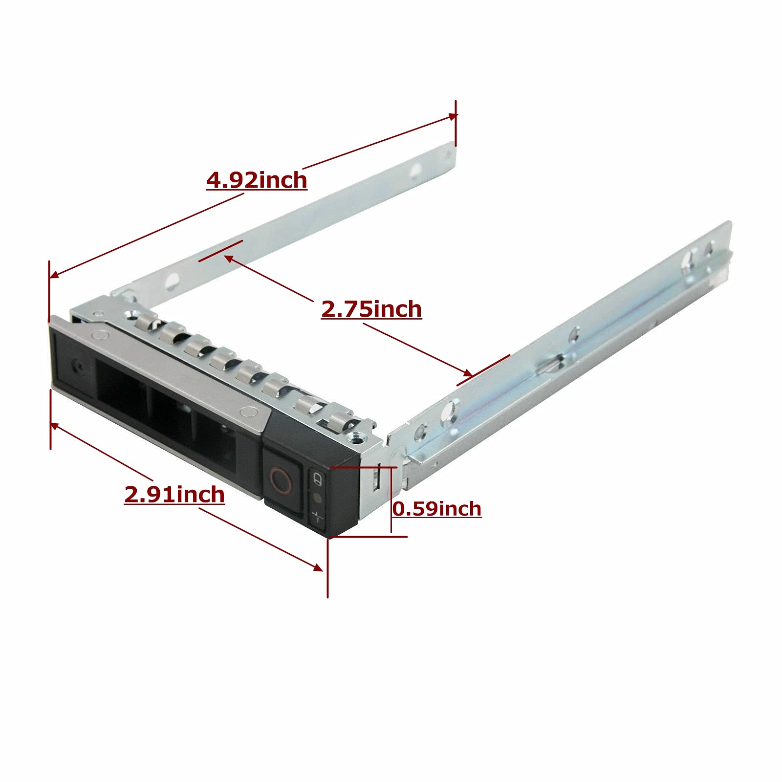 Lot Of 2Pcs 2.5'' Dxd9H Ssd Sas Sata Hard Drive Caddy For Dell 14Th Gen R440 R640 R740 R740Xd R940 R6415 R7415 R7425 Servers Hot