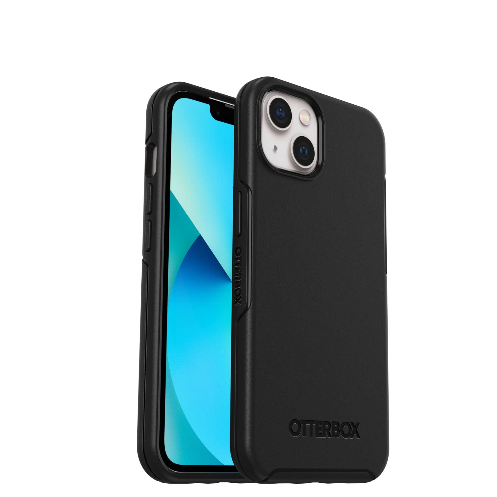 Otterbox Iphone 13 (Only) Symmetry Series Case   Black, Ultra Sleek, Wireless Charging Compatible, Raised Edges Protect Camera &