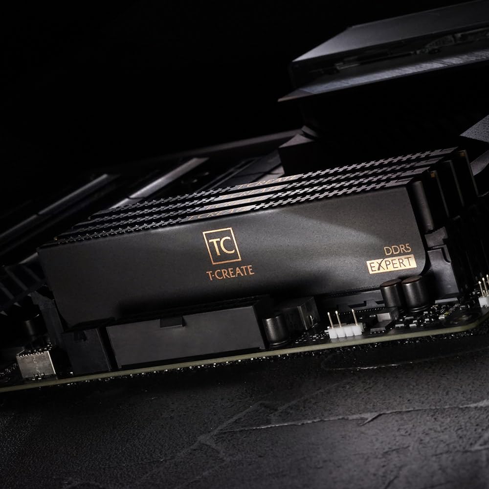Teamgroup T Create Expert Overclocking 10L Ddr5 32Gb Kit (2 X 16Gb) 6000Mhz (Pc5 48000) Cl38 46 46 76 Intel Xmp 3.0 & Amd Expo C