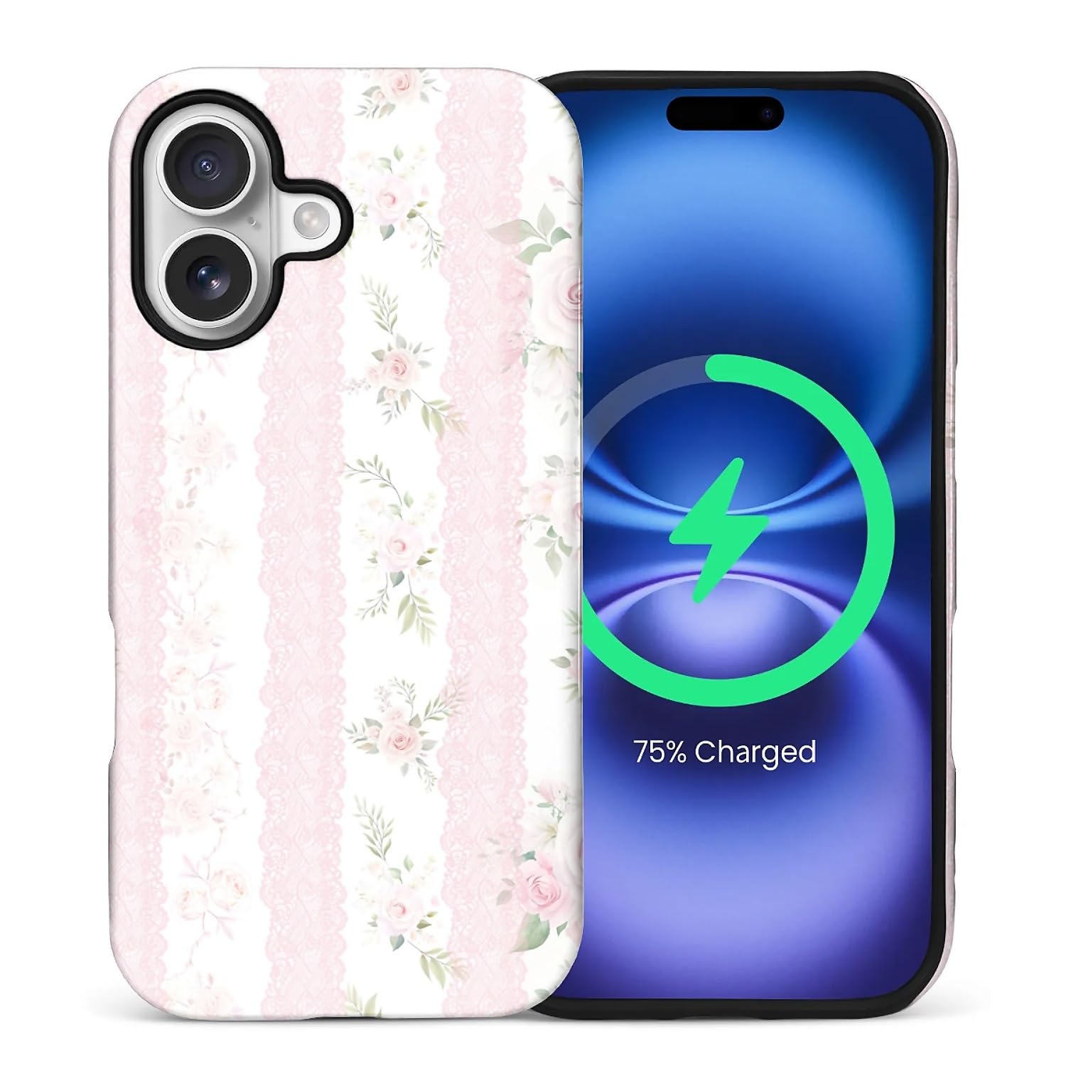 casesok for iPhone 17 Case,Compatible with MagSafe,Dual-Layer Hard Shell + Silicone Cover,Full Body Protection Shockproof Case f