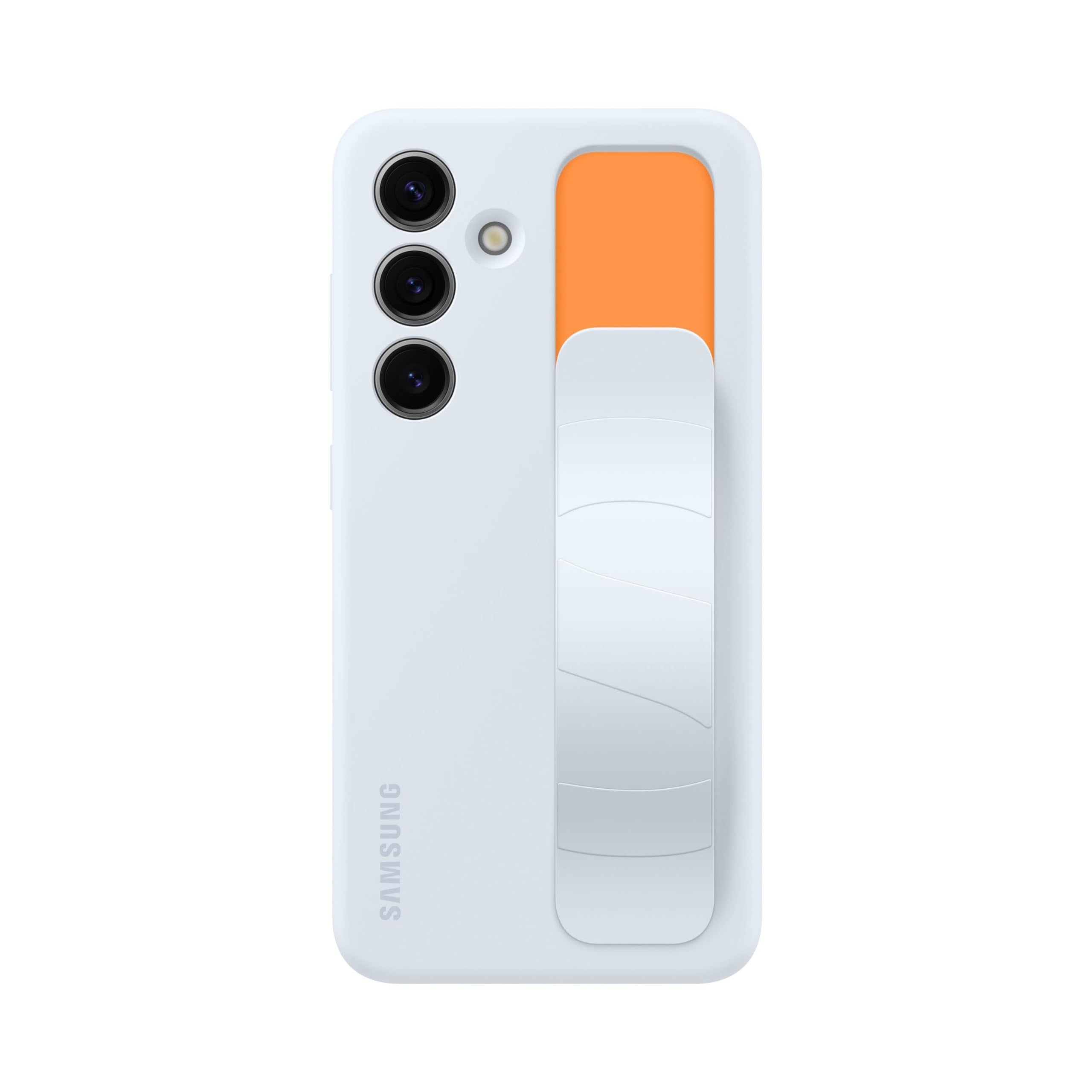 Samsung Galaxy S24 Standing Grip Phone Case, Protective Silicone Cover With Hand Strap, Kickstand, Durable Design, Soft Touch, U