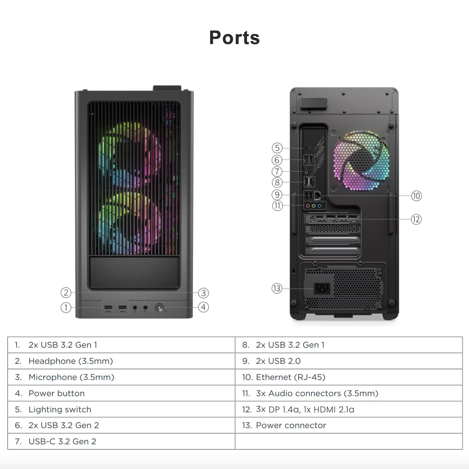 Lenovo Legion T5 Ultimate Gaming Tower Desktop, Amd Ryzen 7 7700X (Beats I7-13700H), Nvidia Geforce Rtx 4070, 64Gb Ddr5 Ram, 4Tb