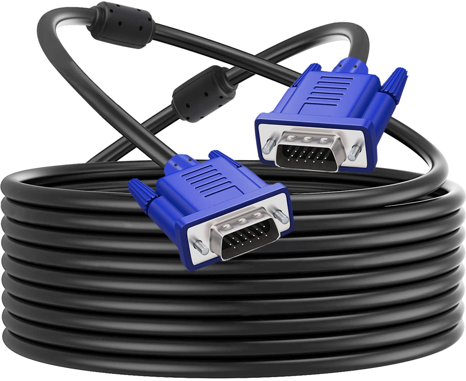 Pasow Vga To Vga Monitor Cable Hd15 Male To Male For Tv Computer Projector (30 Feet)