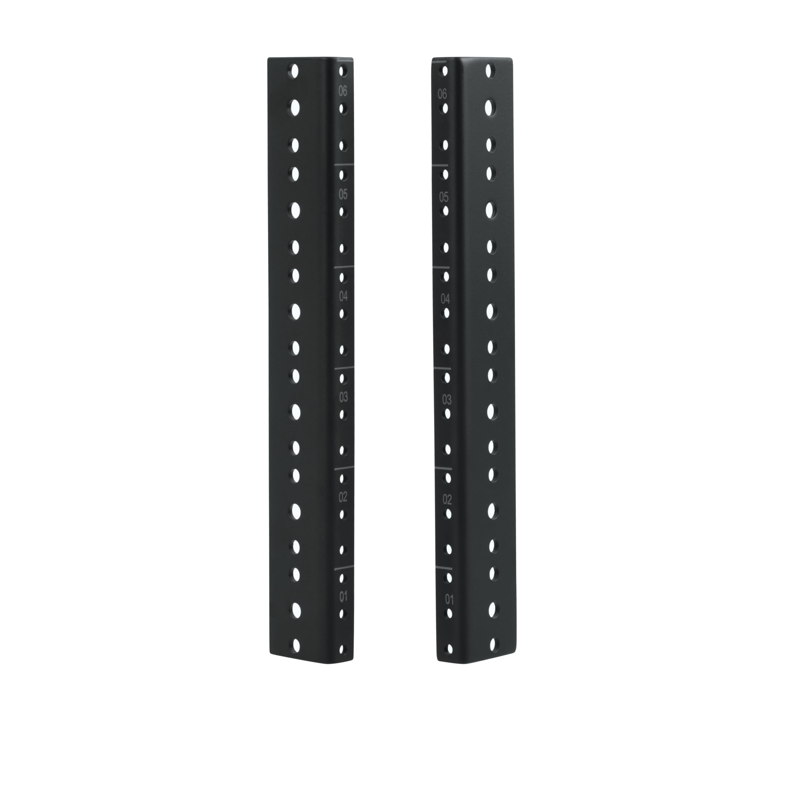 Gator Rackworks Heavy Duty Steel Rack Rail Set, 6U Rack Size (GRW-RACKRAIL-06U)