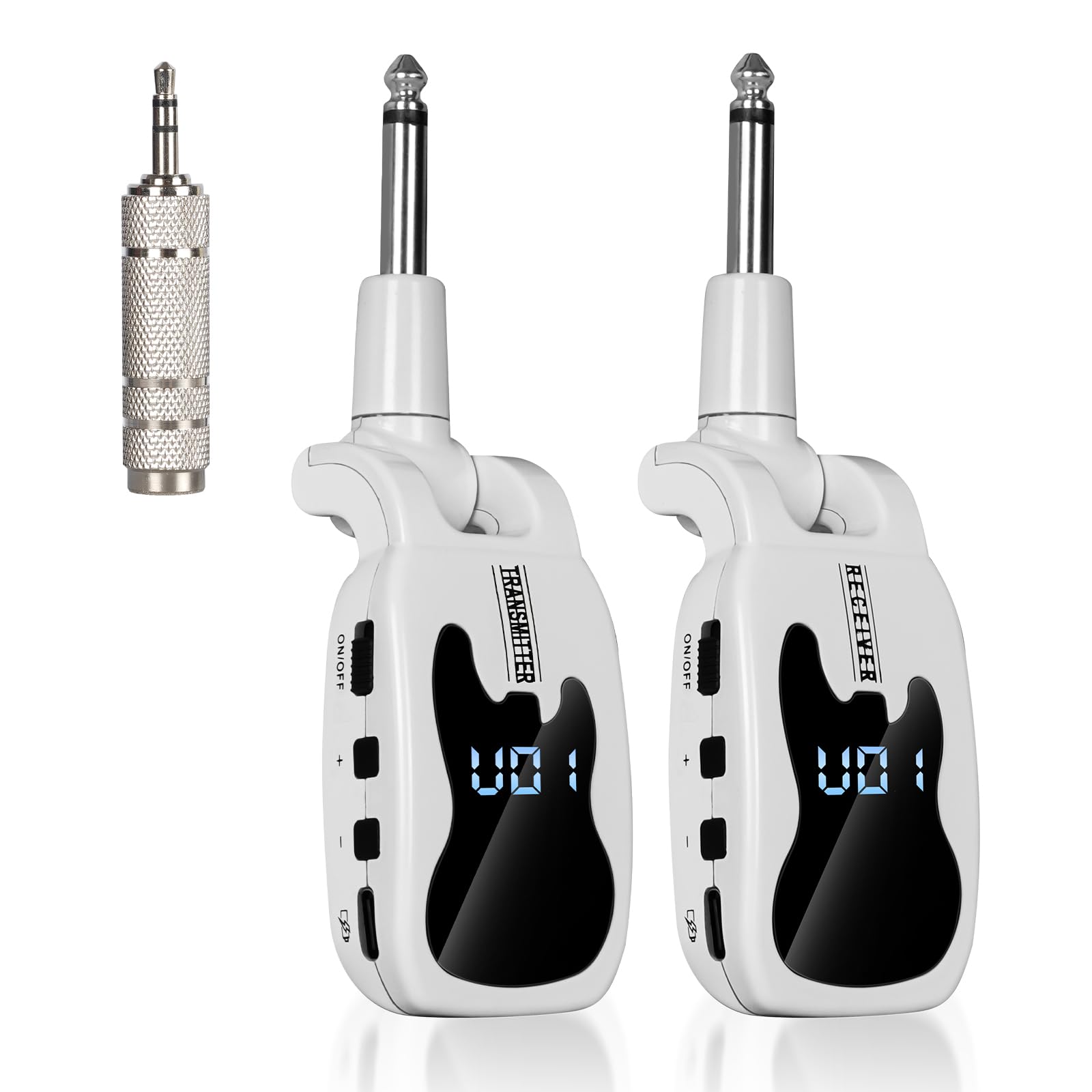 Devilclaw Wireless Guitar System With 16 Adjustable Frequencies, Rechargeable Wireless Transmitter Receiver For Bass Electric In