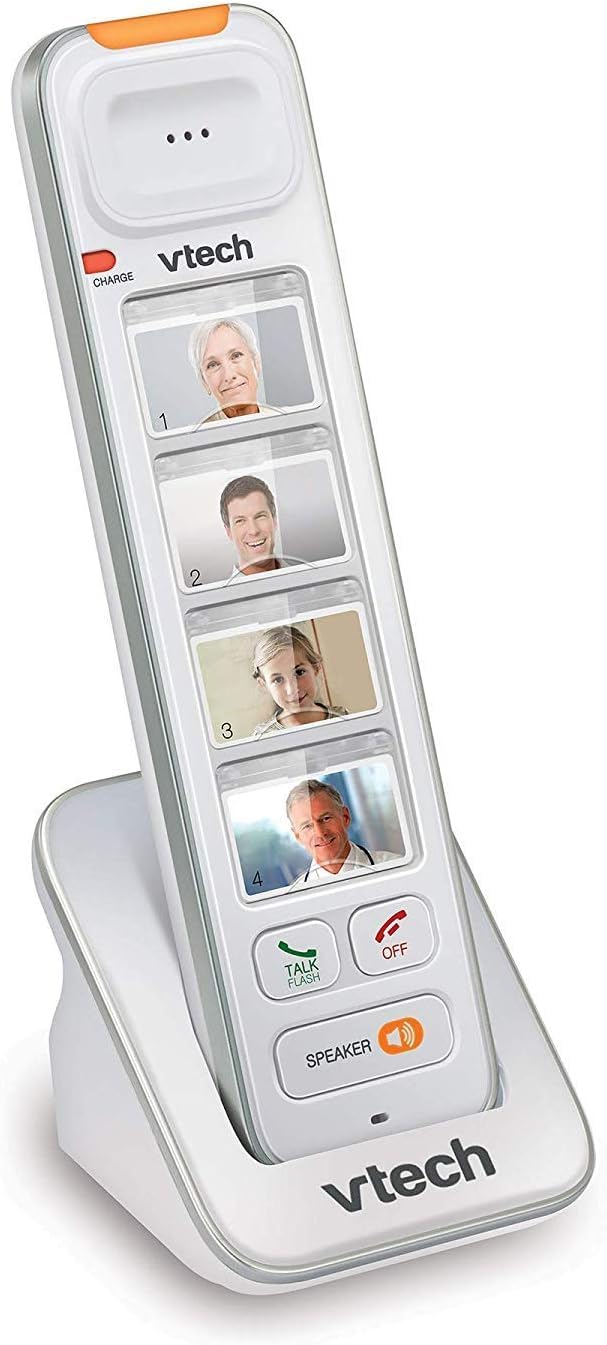 VTech SN5307 Amplified Photo DIAL Accessory Handset with Big Buttons & Large Display for SN5127 & SN5147 Senior Phone Systems, P