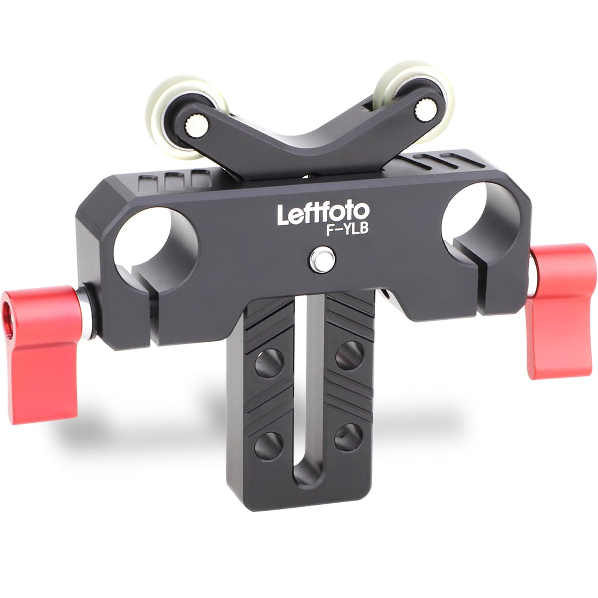Leftfoto Y-Shaped Lens Bracket,Telephoto Long Lens Support Bracket With Built-In Pulley,For Dslr Camera Shoulder Rig With 15Mm R