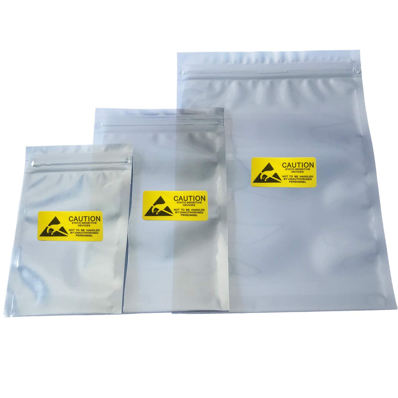 Daarcin Anti Static Bags,Esd Bags,100Pcs Mixed Sizes Antistatic Resealable Bags For 3.5 Hard Drive, 2.5 Solid State Drive With L