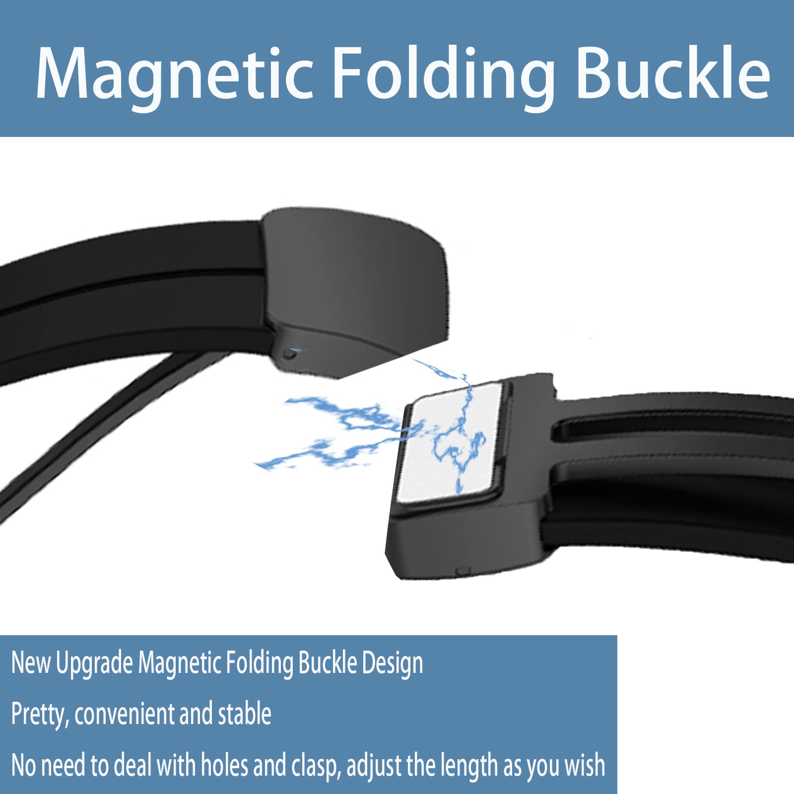 Lamshaw Compatible For Akumaka Smart Watch Bands, 16Mm, 22Mm Silicone Magnetic Buckle Sport Replacement Straps Compatible With A