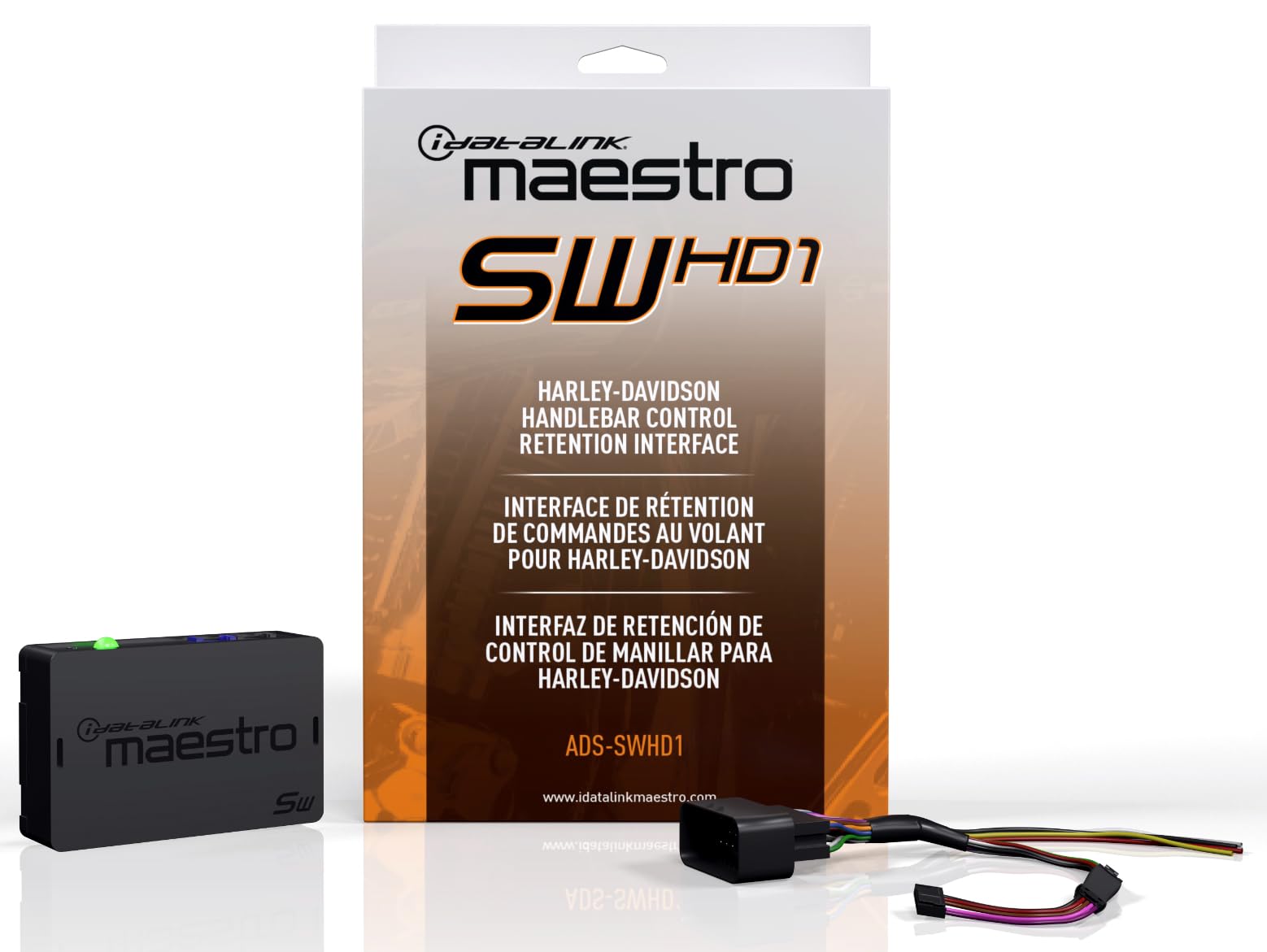 Idatalink Maestro ADS-SW-HD1 Harley Davidson Radio Replacement Kit (Install a new Radio and retain Handlebar Audio Controls in S