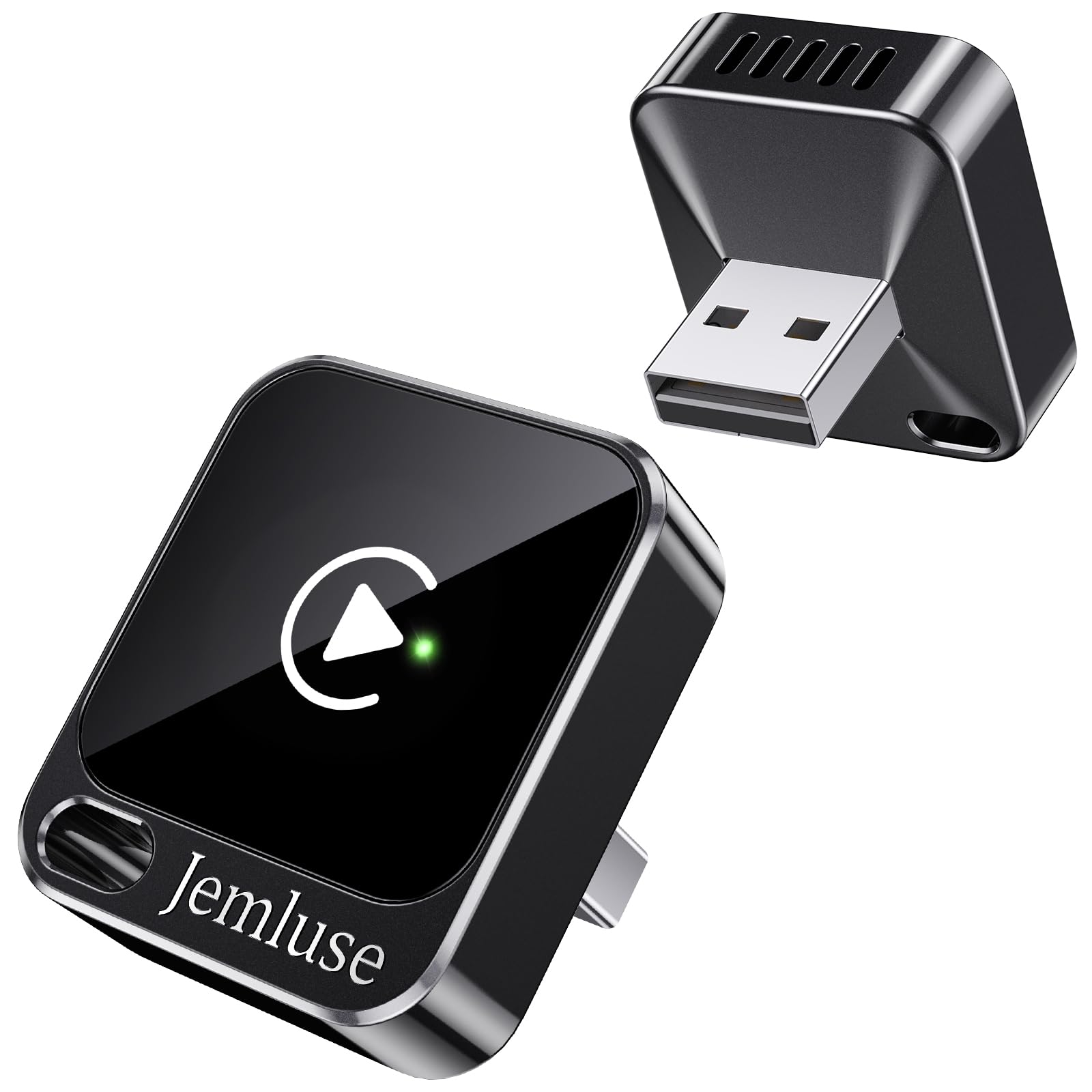 Jemluse Wireless CarPlay Adapter for Apple  Mini Size, Fast Stable Connection Convert Wired to Wireless Car Play Dongle for iPh