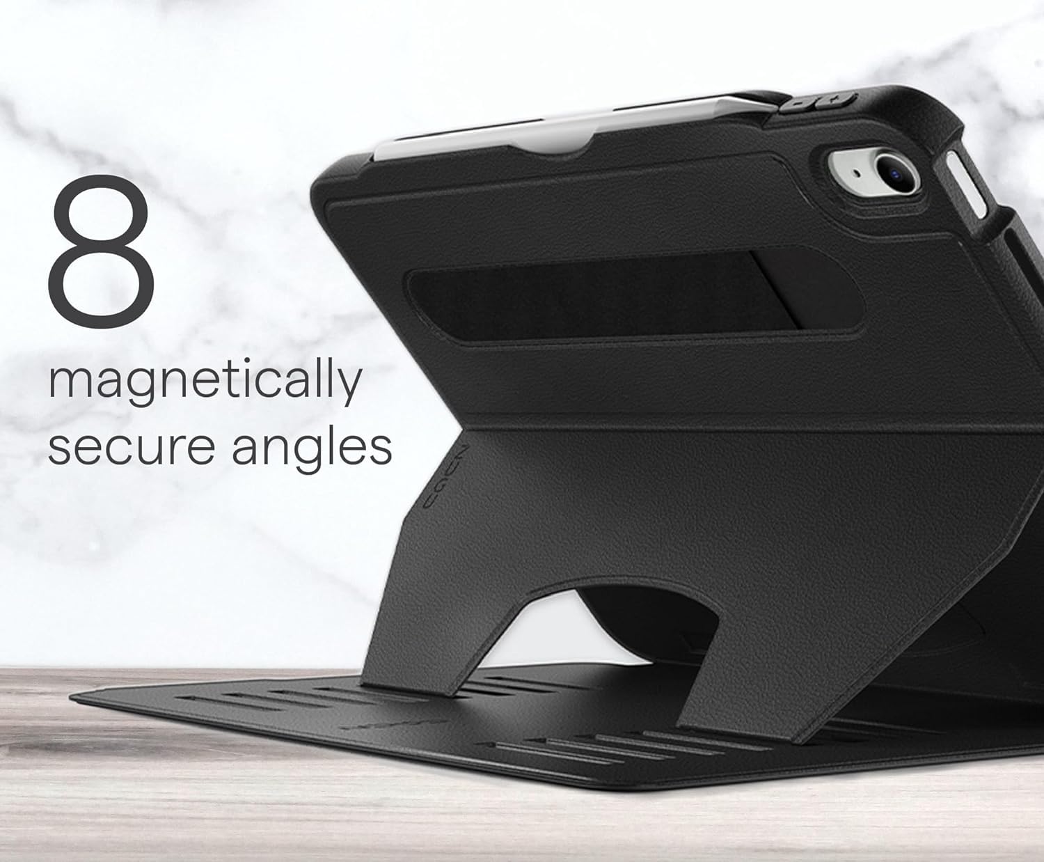 Zugu Case For Ipad Air 13 Inch (M2) 2024/12.9 Inch (3Rd/4Th Gen), Slim Protective Cover With Apple Pencil Holder, Auto Wake/Sleep, Multiple Viewing Angles (Slate Blue)