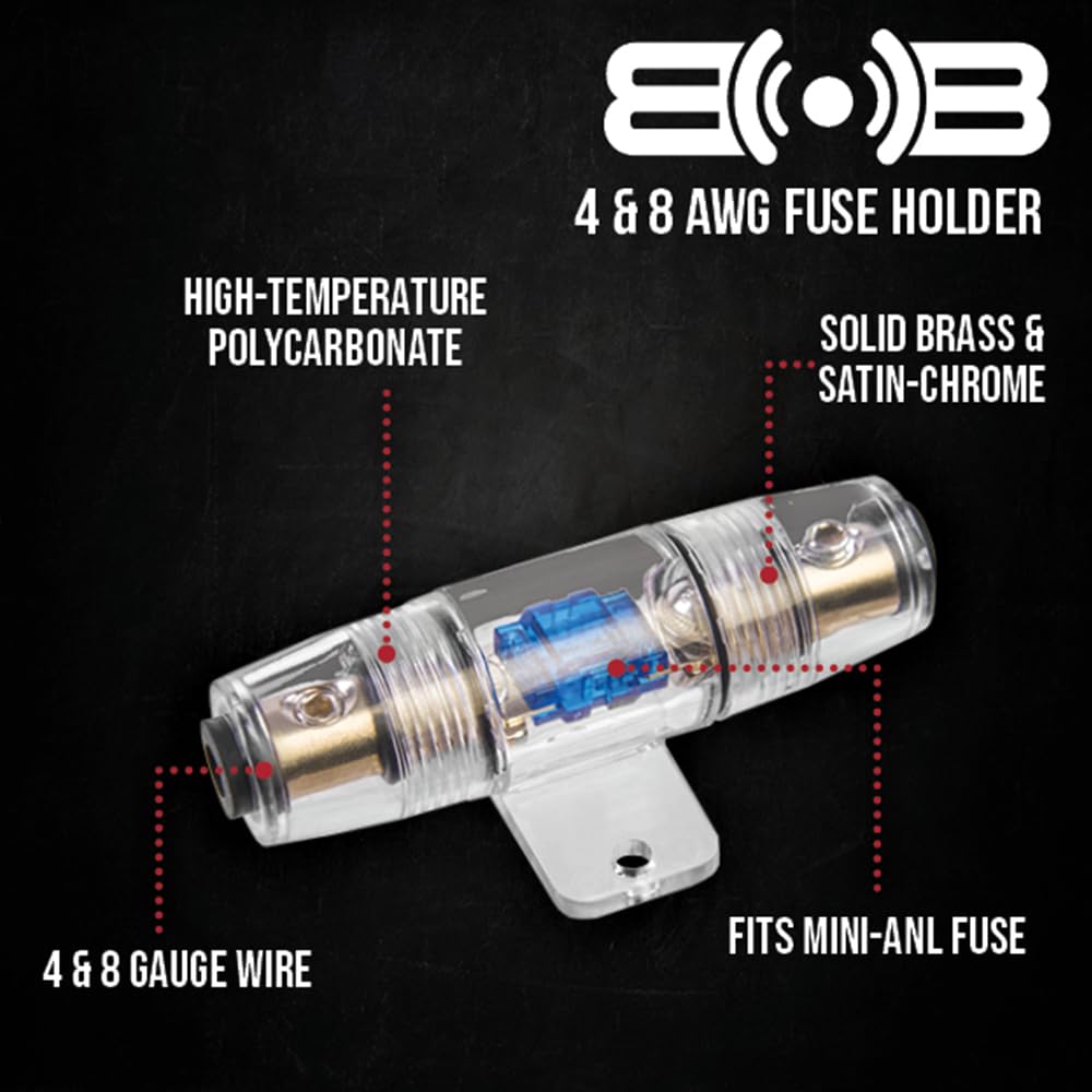 Belva True 4 Gauge Awg Premium Cca Complete Amplifier Wiring Kit With Ofc 4 Channel Rca Cable   Bak44Bl Blue