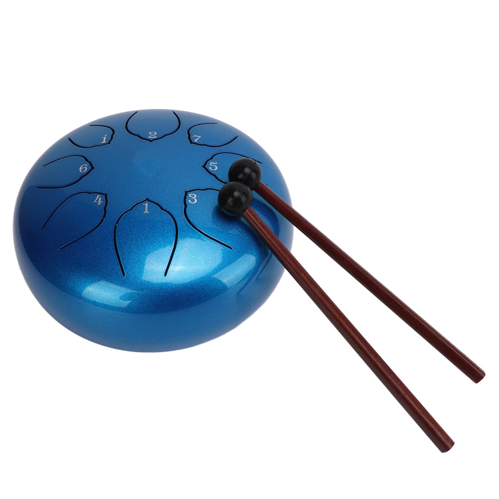Healing Drums, Percussion Instrument 8 Tone C Steel Tongue Drum 6in Ethereal Sound for Meditation