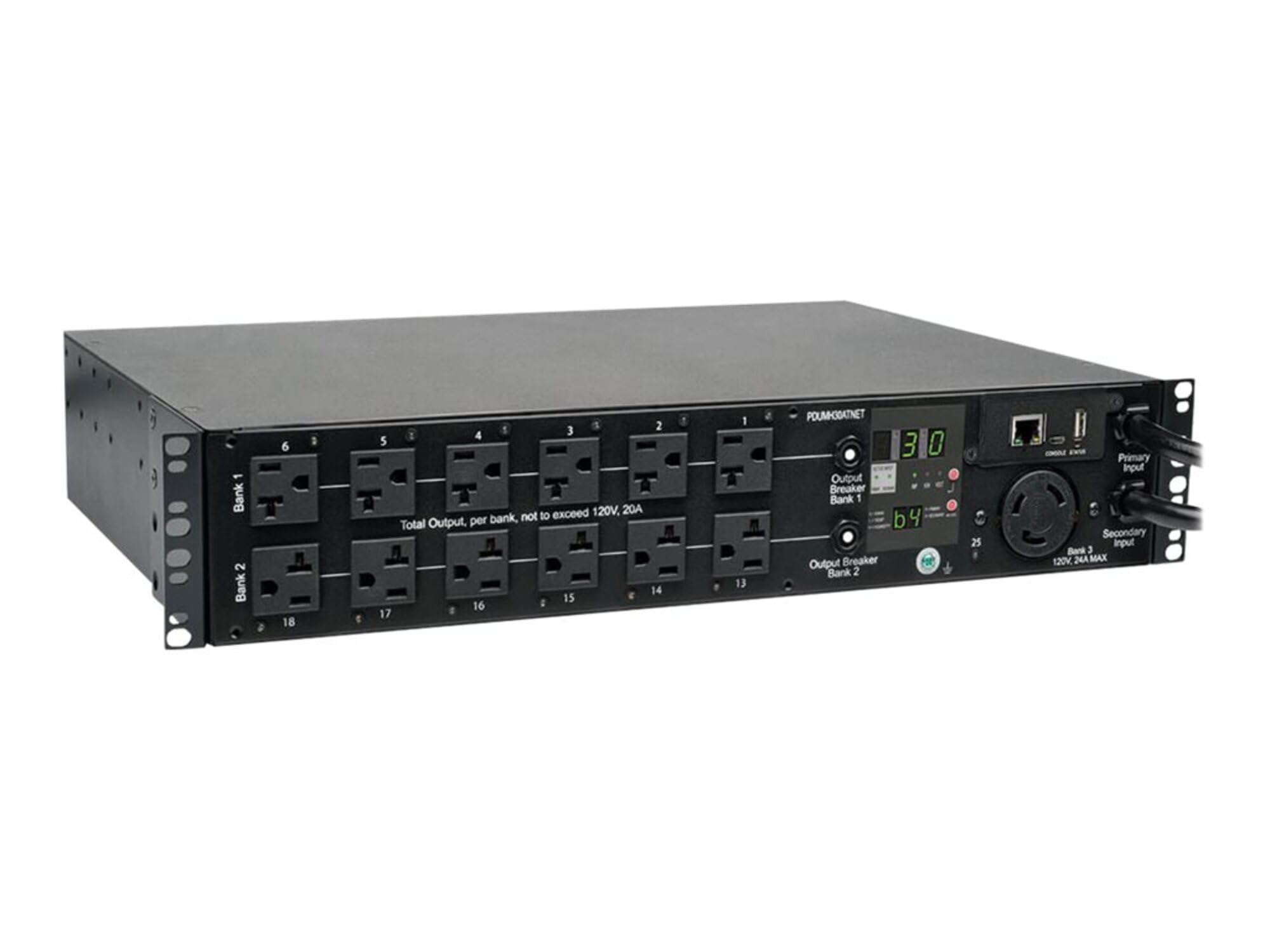 Tripp Lite Pdumh30Atnet Pdu Switched Ats 120V 30A 24