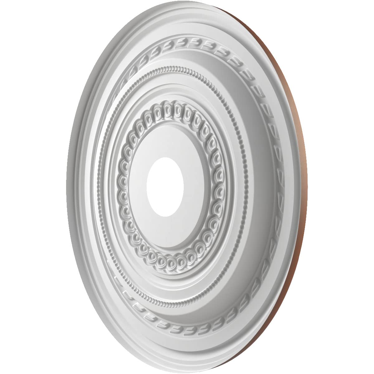 Ekena Millwork Cmp22Codru Cole Thermoformed Pvc Ceiling Medallion (Fits Canopies Up To 6), 22Od X 3 1/2Id X 1P, Universal Aged M