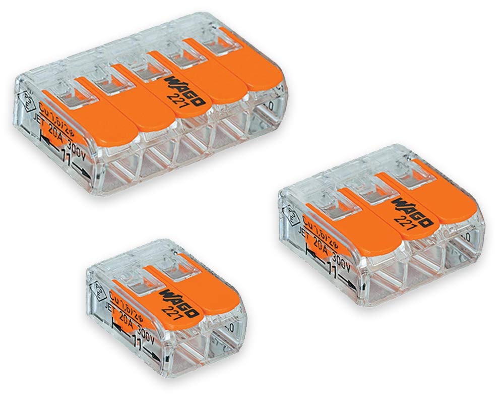 Wago 221 Lever Nuts 175Pc Wire Connector Assortment Pack