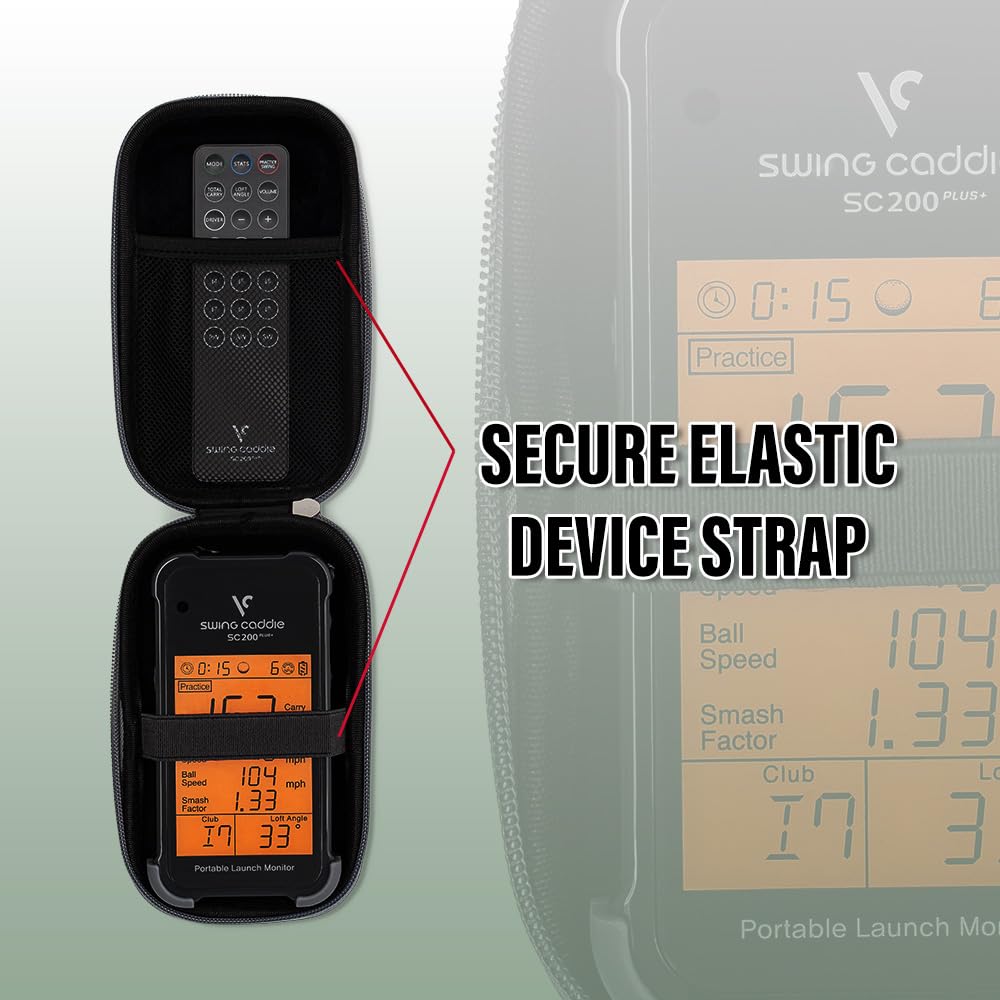 Voice Caddie Sc200 Portable Launch Monitor Pouch | Protective Hard Carry Case | Electronics Accessories Storage