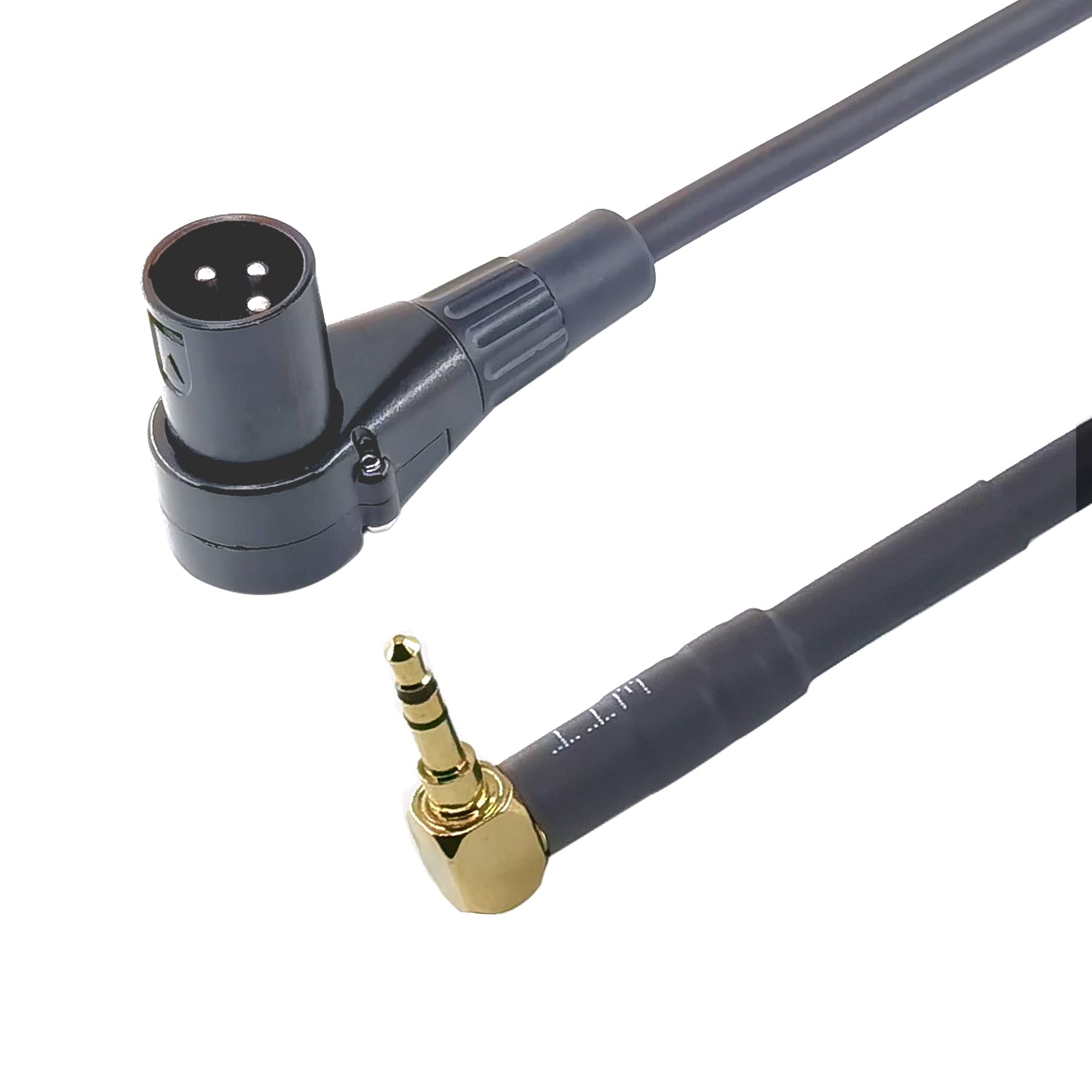 Wjstn Right Angle Male Xlr To 3.5Mm Adapter,3.5Mm (1/8 Inch) Trs To Xlr Stereo Male To Xlr Male Cable (6 Inches)
