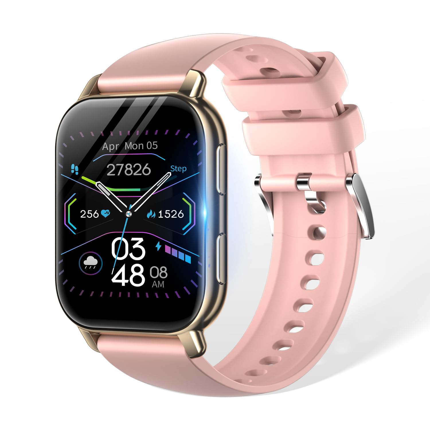 Zyvicxfj Smart Watch 1.8 Inch Large Screen For Men Women Bluetooth 5.4 Pedometer Watch Sport Watch Multi-Sport Modes Talk/Messag