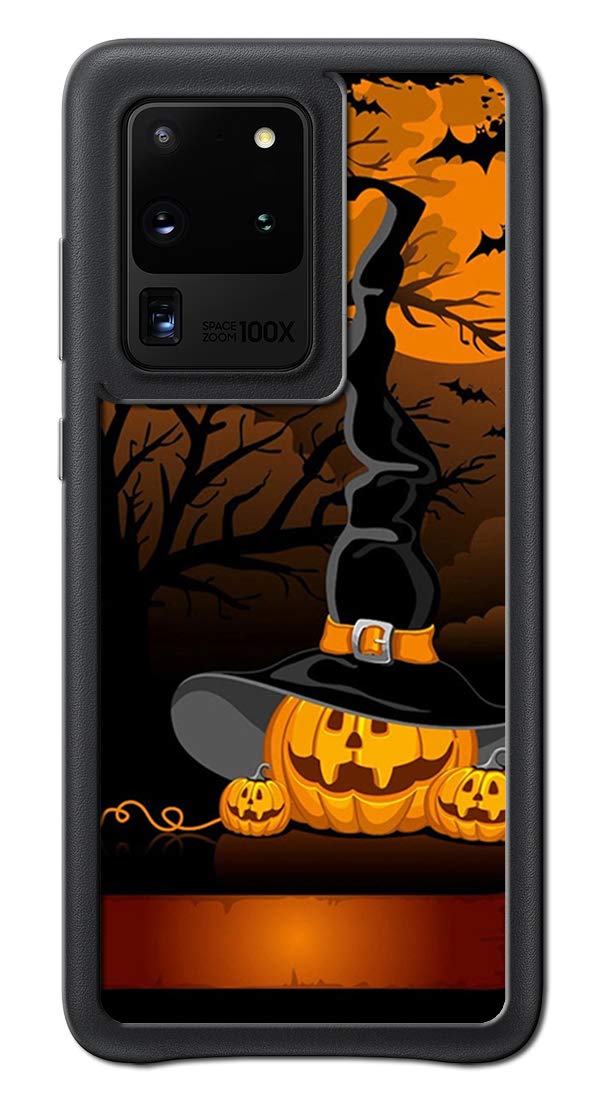 Vuttoo For Samsung Galaxy S20 Ultra 5G Case   Halloween Pumpkins Witch Hat Pattern Phone Case   Tpu Shock Absorption Protection 