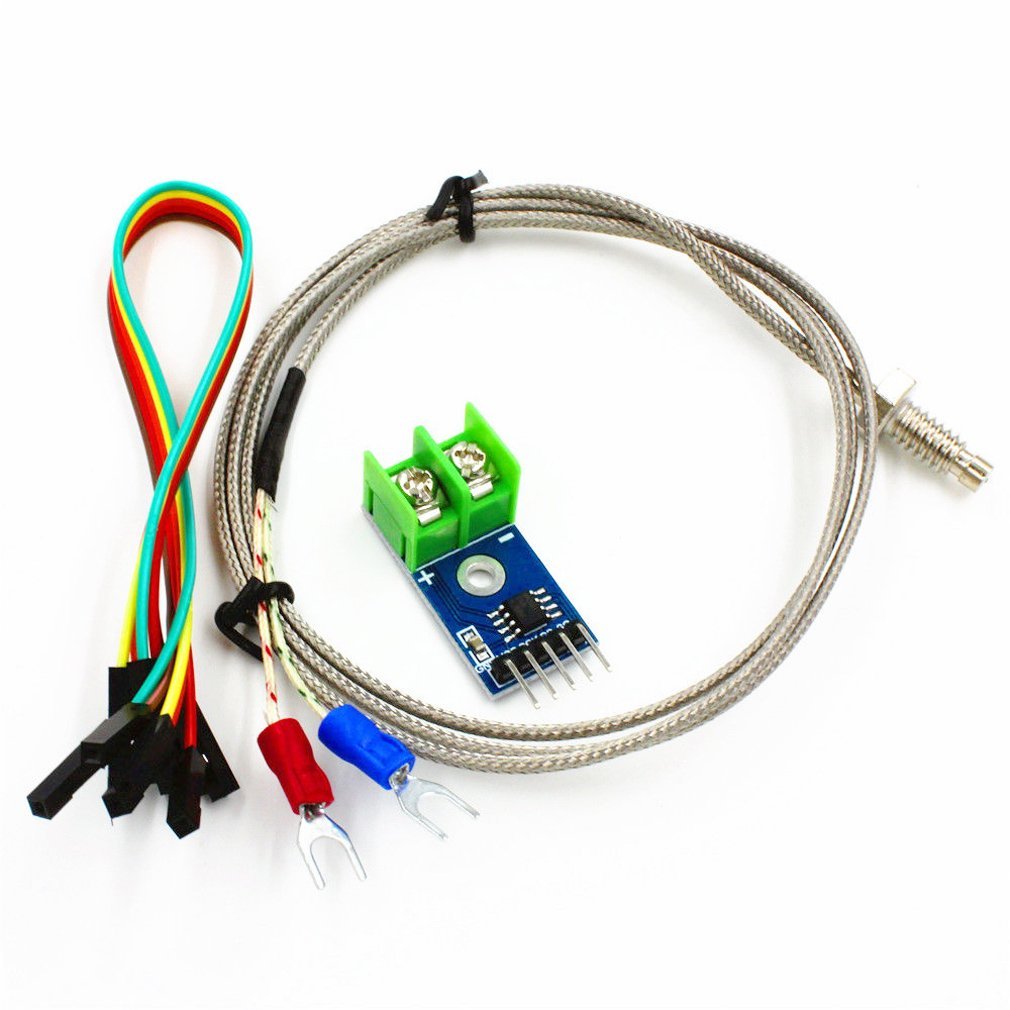Hiletgo Dc 3 5V Max6675 Module + K Type Thermocouple Temperature Sensor Thermocouple Sensor Set M6 Screw For Arduino