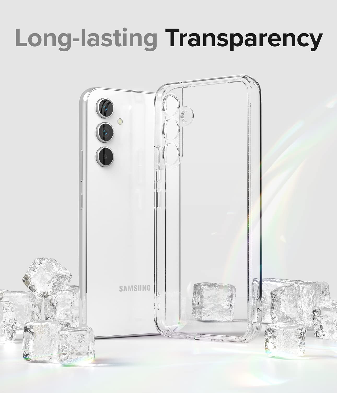 Ringke Fusion [Display The Natural Beauty] Compatible With Samsung Galaxy A54 Case, Clear 5G Cover For Women, Men, Transparent S