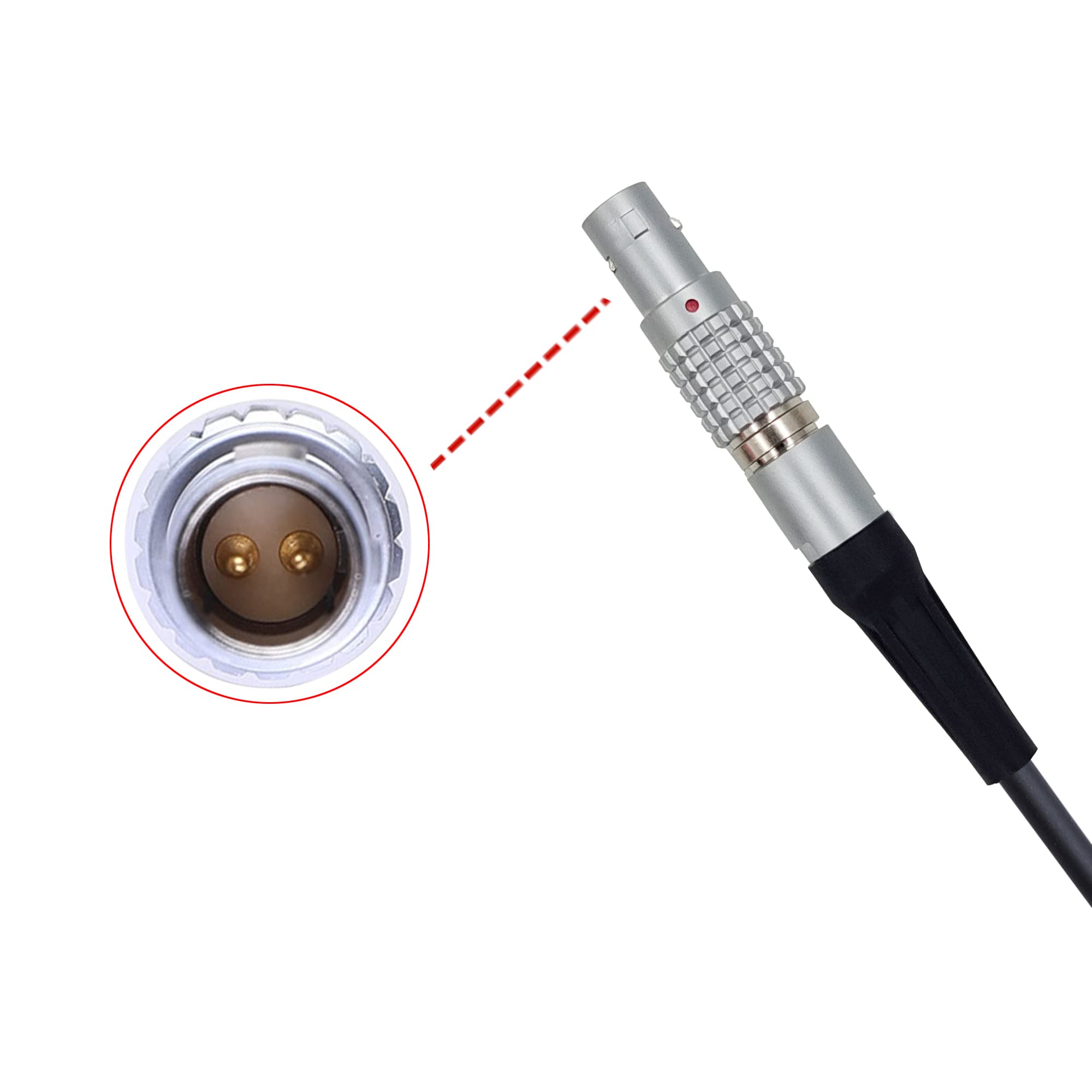 Lysria D Tap To Lemo Type 2 Pin Male Power Cable Suitable For Anton Bauer Teradek Bond Z Cam Arri Red Komodo Dji Tilta Paralinx