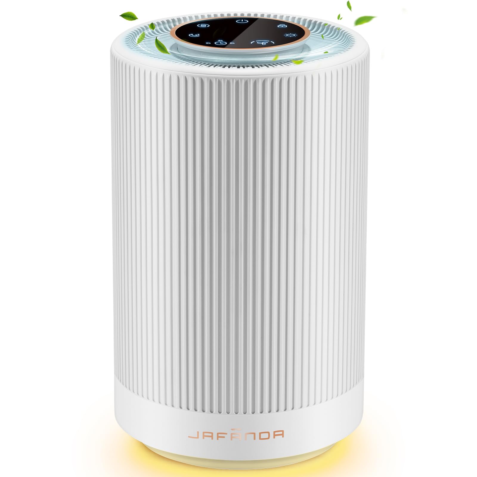 Jafända H13 True HEPA Air Purifier 450 sqft 23 dB Quiet JF100 Plastic White