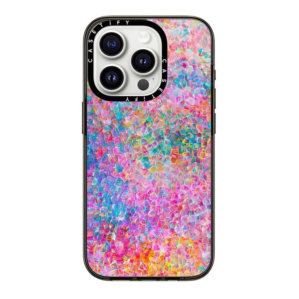 Casetify Compact Iphone 15 Pro Case [2X Military Grade Drop Tested / 4Ft Drop Protection]   My Neon Summer By Ingrid Ching   Cle