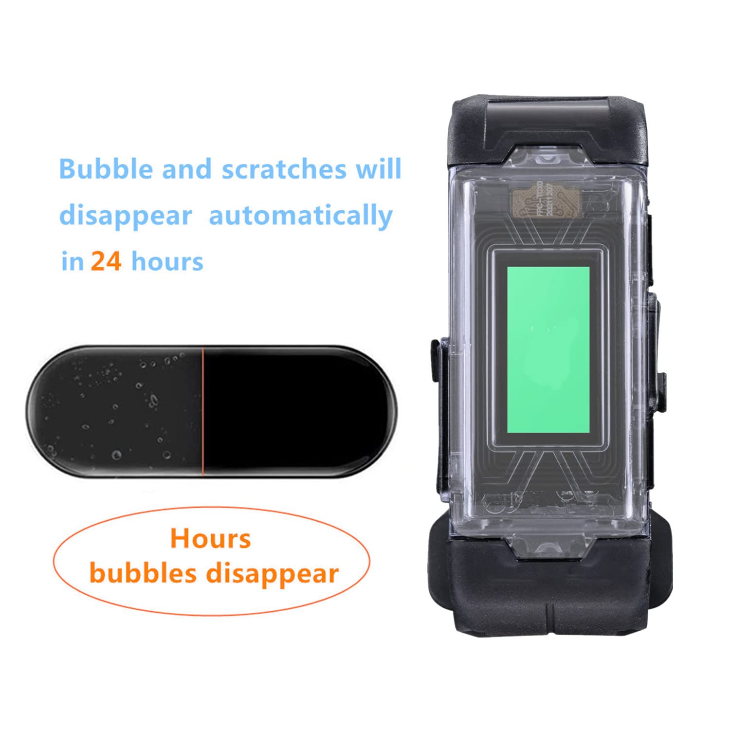 Aemus Compatible For Bandai Vital Bracelet Be Screen Protector (3Pack) Hd Clear Tpu Film Compatible For Digital Monster Digivice