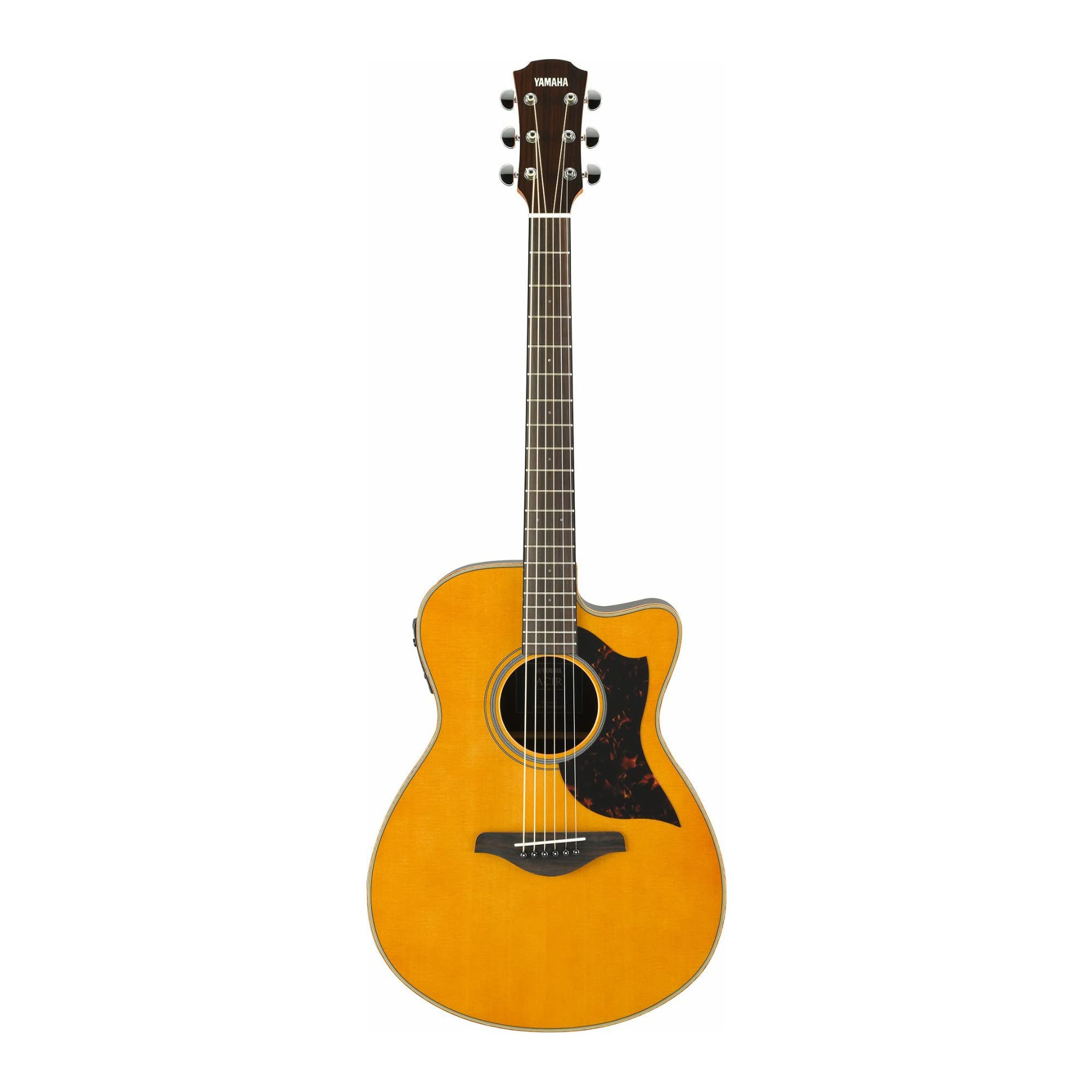 Yamaha 6 String Series AC1R Small Body Acoustic-Electric Guitar-Rosewood, Vintage Natural, Concert Cutaway VN