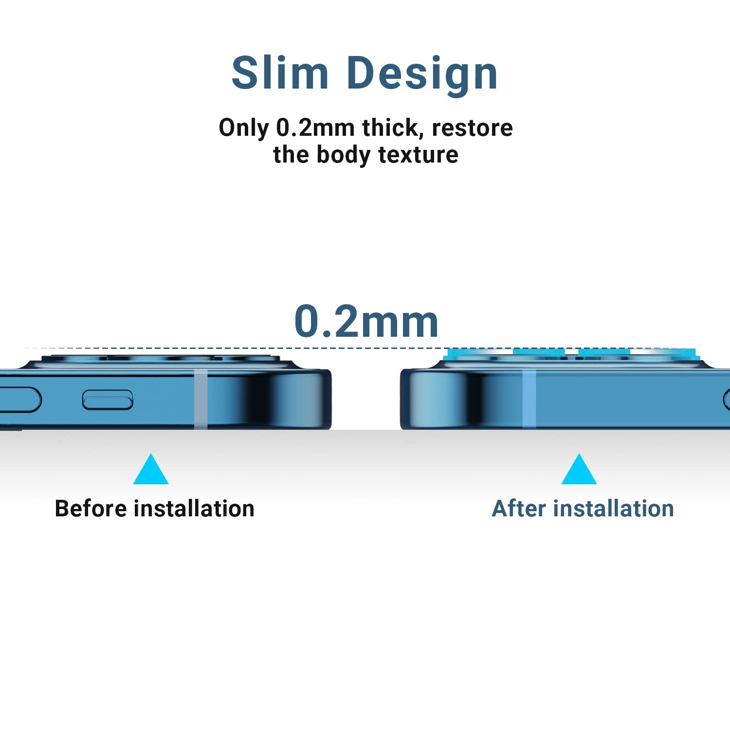 Korecase 2 Pack Camera Protector Compatible With Iphone 12 Pro Max Whole Piece 9H Tempered Glass Anti Scratch Dust Strong Adhesi