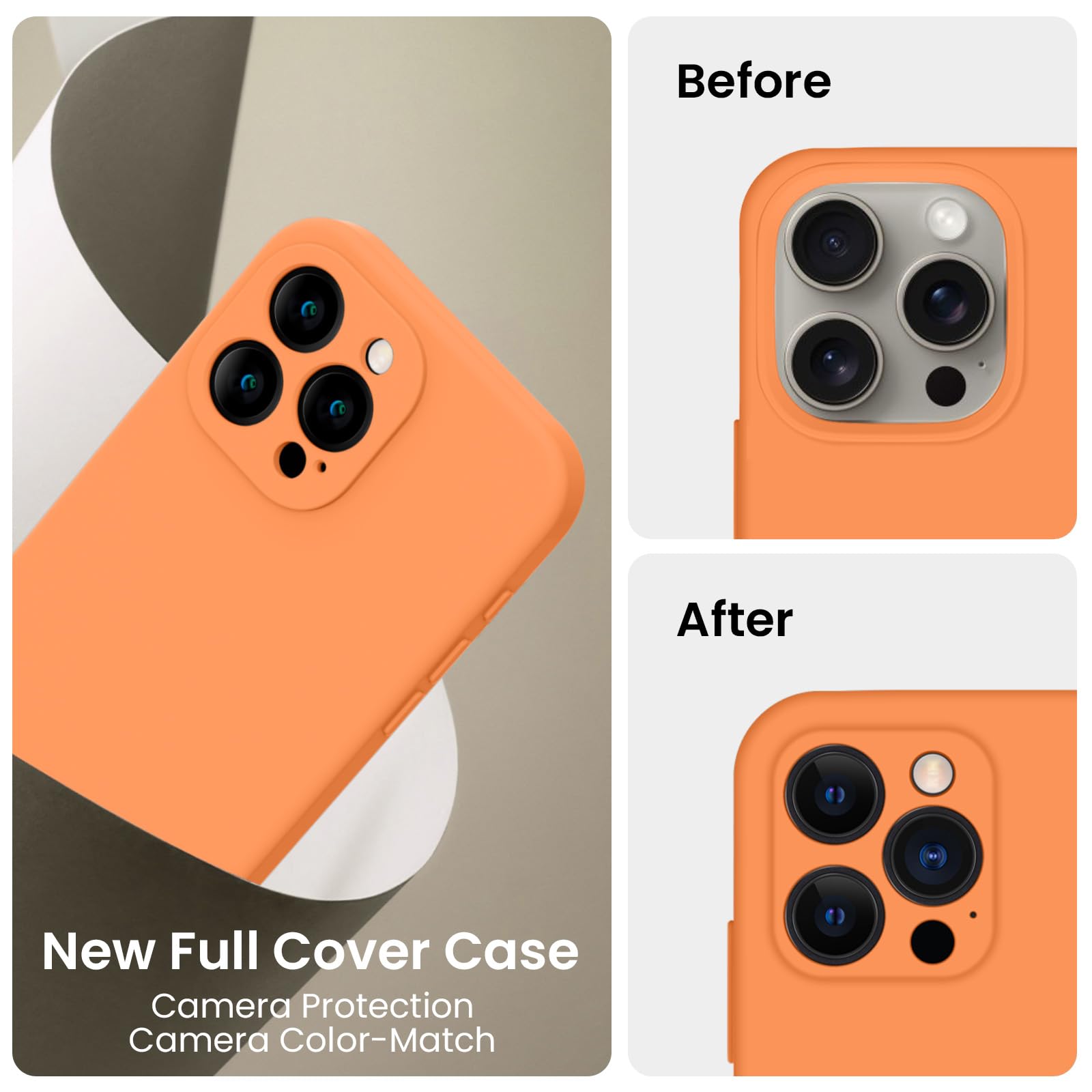 Firenova Designed For Iphone 16 Pro Max Case, Silicone Upgraded [Camera Protection] Phone Case With [2 Screen Protectors], Soft