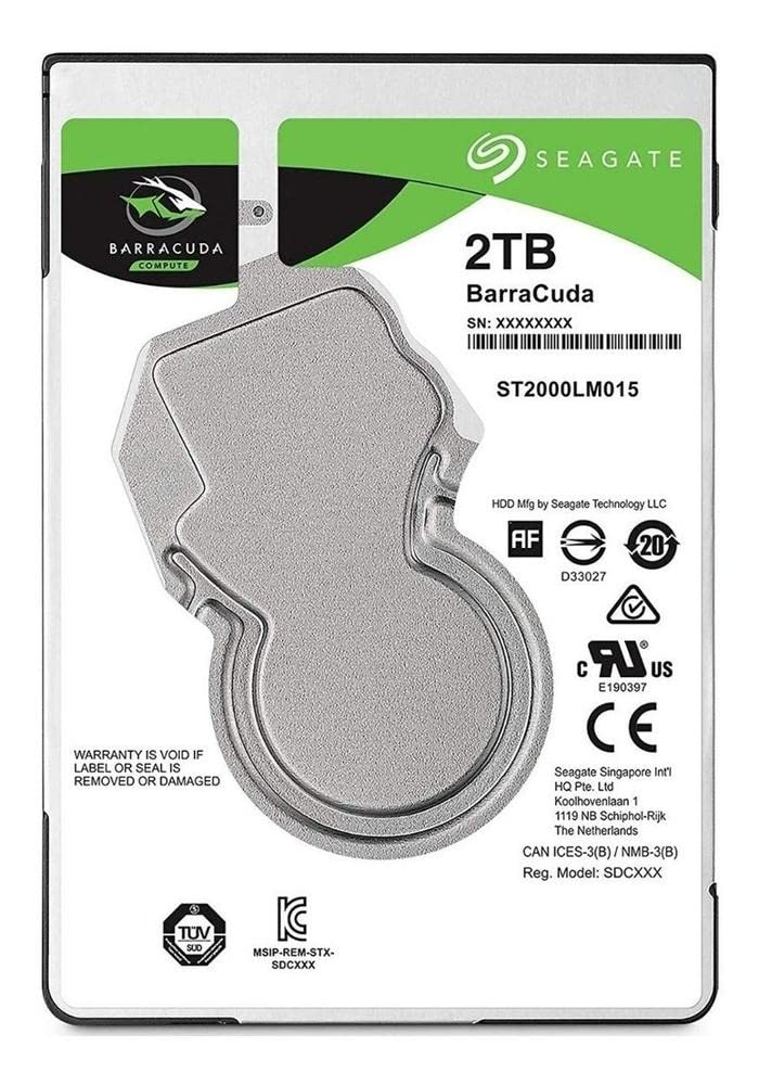 (Old Model) Seagate 2Tb Laptop Hdd Sata 6Gb/S 128Mb Cache 2.5 Inch Internal Hard Drive (St2000Lm015)