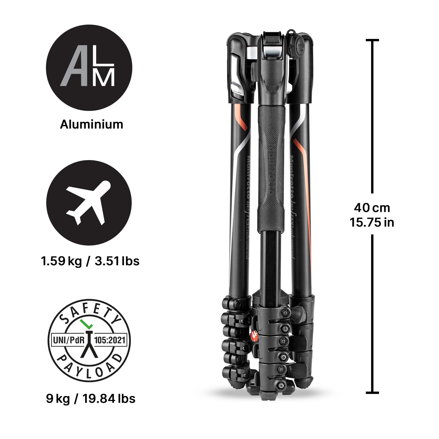 Manfrotto Befree Advanced Special Edition 4 Section Aluminum Travel Tripod With 494 Center Ball Head For Sony Alpha Cameras