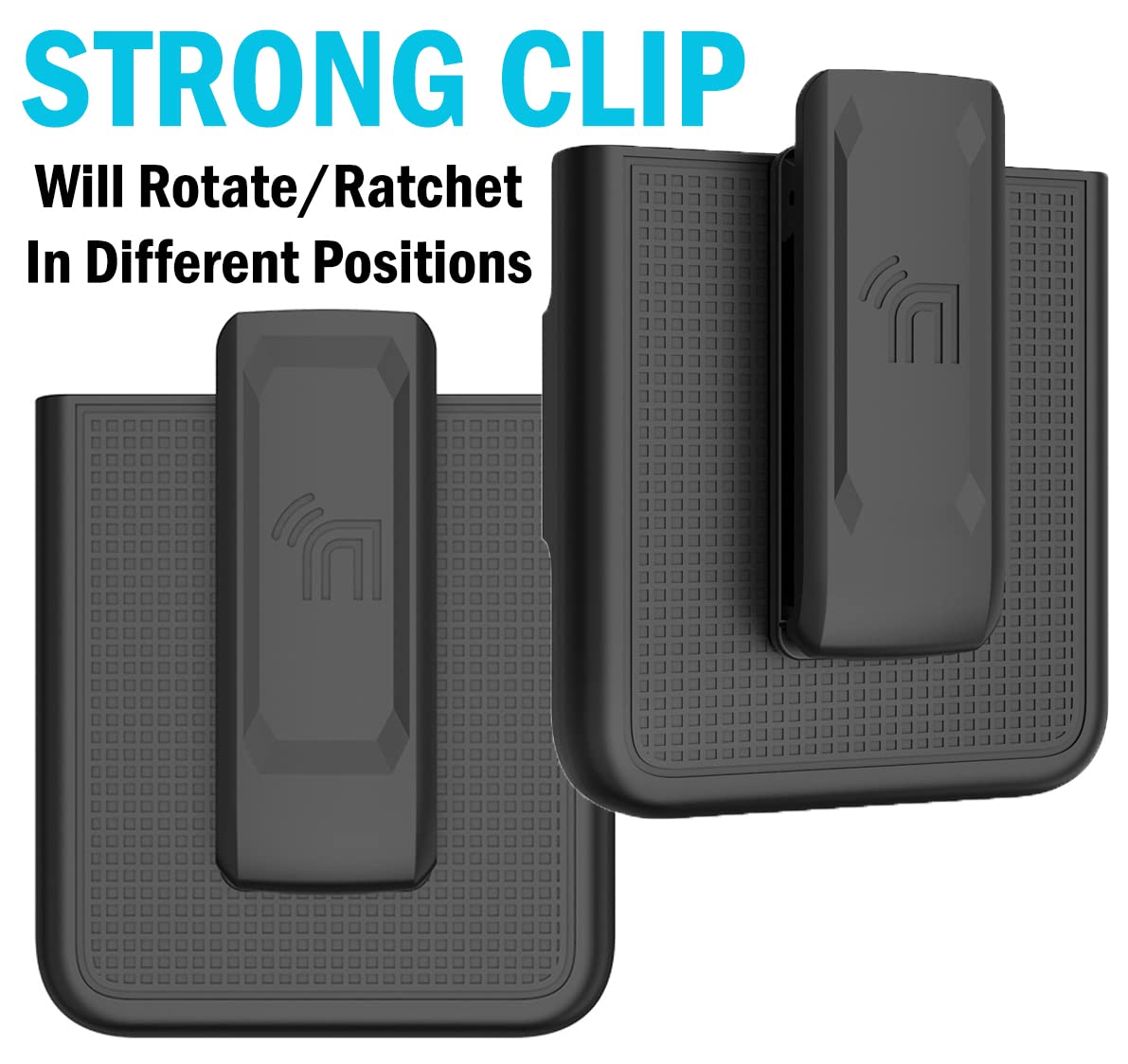 Case With Clip For Galaxy Z Flip 3 5G, Nakedcellphone Slim Hard Shell Cover And Belt Hip Holster Holder For Samsung Z Flip3 Phon