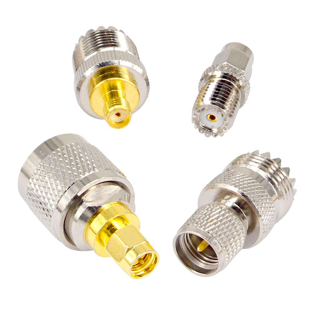 Onelinkmore 20 Type Set Uhf Pl259 So239 Mini Uhf Adapter Kits Uhf To Sma Bnc Mcx Fme F Tnc Mini Uhf Rf Coaxial Adapter Male Fema