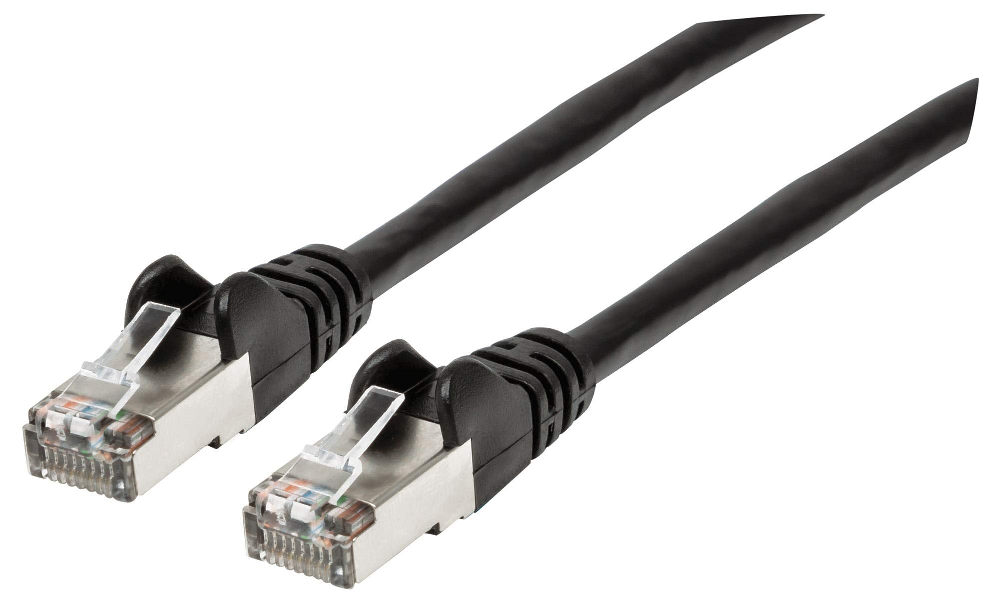 Cat6A S/Ftp Patch Cable, 50 Ft., Black