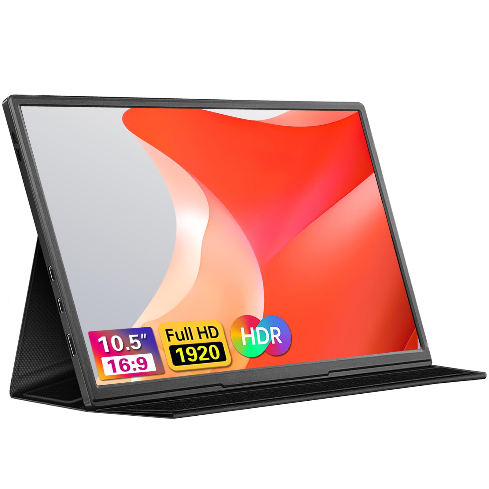 Moonka 10.5Inch Portable Monitor 1920X1280P Fhd Ips Screen Usb C Laptop Monitor Second External Monitor For Laptop,Pc,Mac Phone,