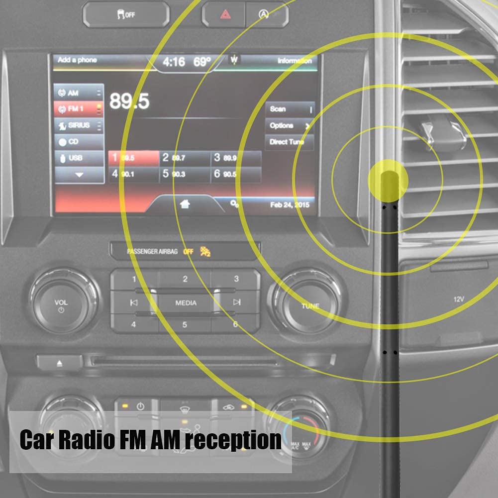 Vofono Short Antenna For Dodge Ram 1500 2500 3500 2009 2025, Truck Dodge Ram 1500 Accessories, 7 Inches Stubby Dodge Ram Classic Warlock Antenna Replacement Mast Optimized Car Radio Reception